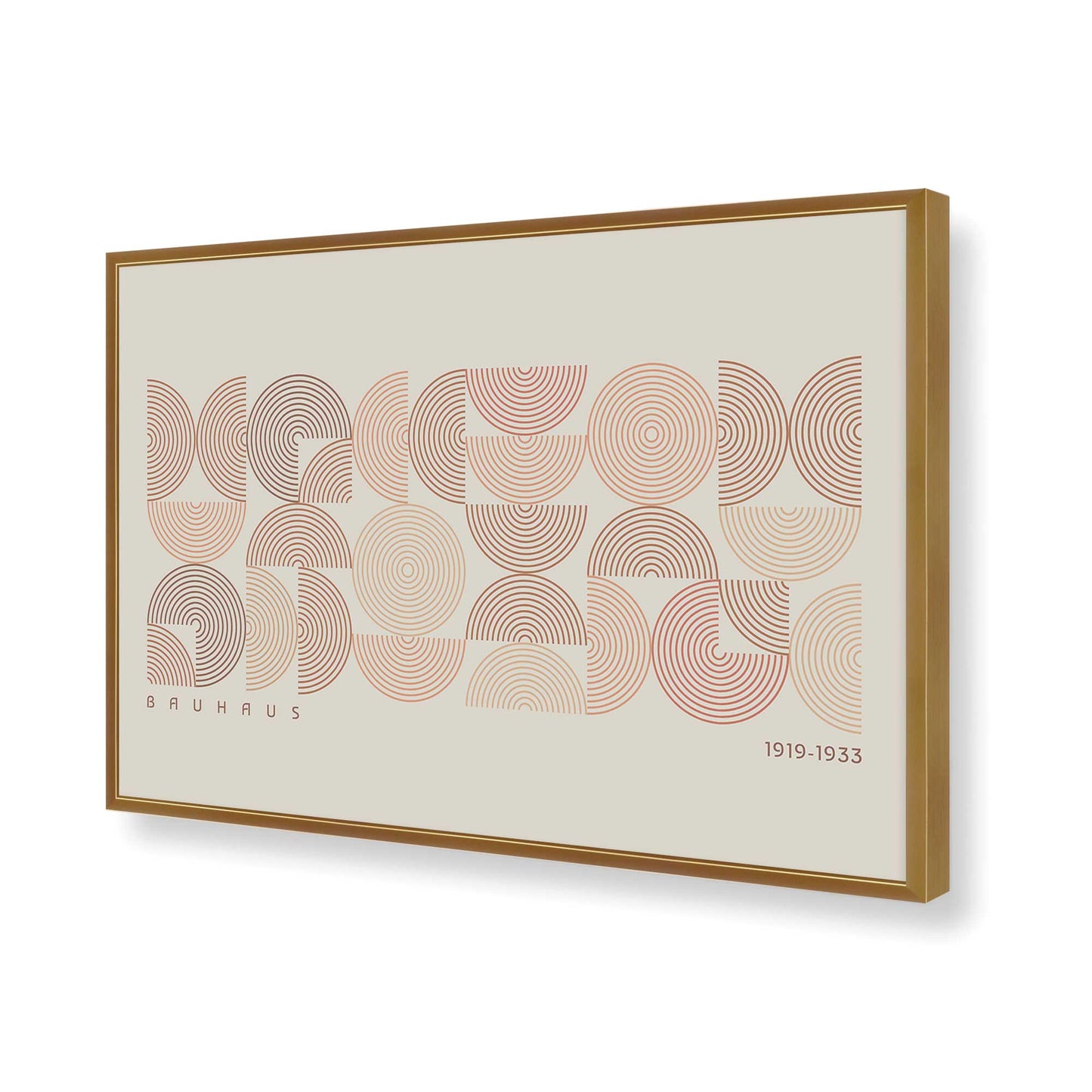 [Color:Polished Gold], Picture of art in a Polished Gold frame of the corner