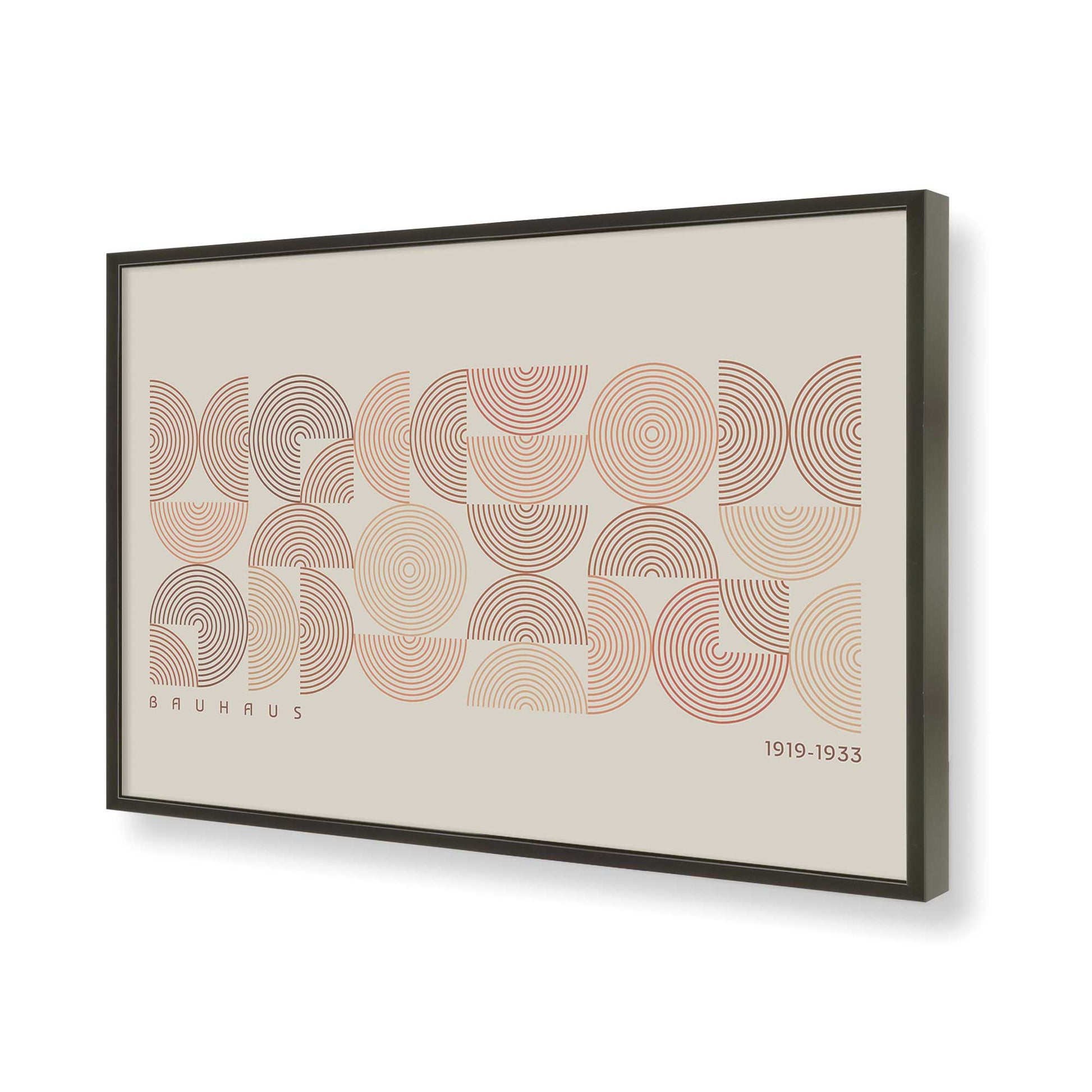 [Color:Satin Black], Picture of art in a Satin Black frame of the corner