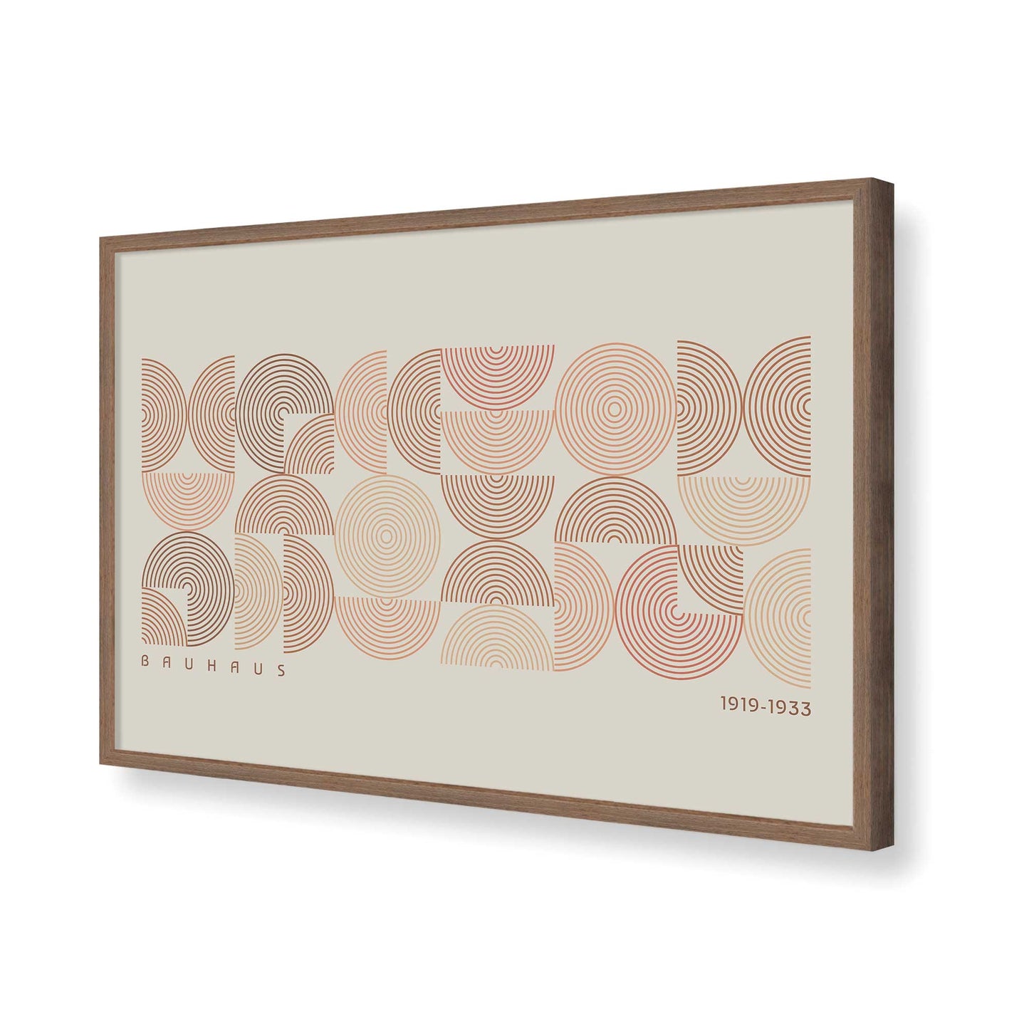 [Color:Walnut], Picture of art in a Walnut frame of the corner