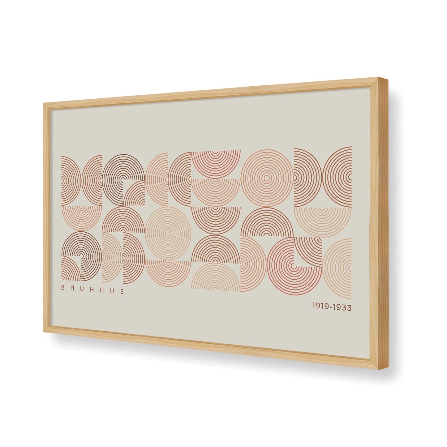 [Color:American Maple], Picture of art in a American Maple frame of the corner