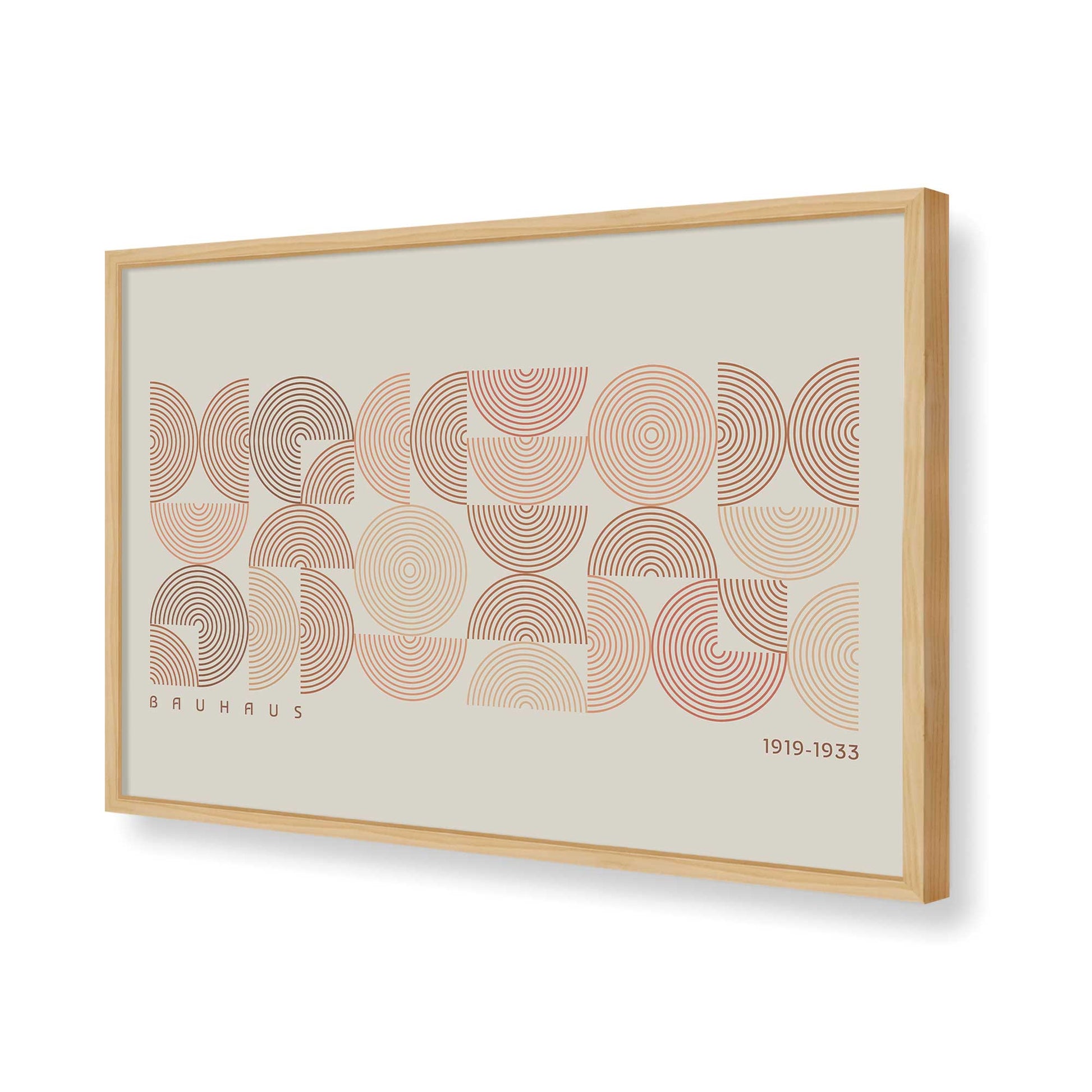 [Color:American Maple], Picture of art in a American Maple frame of the corner