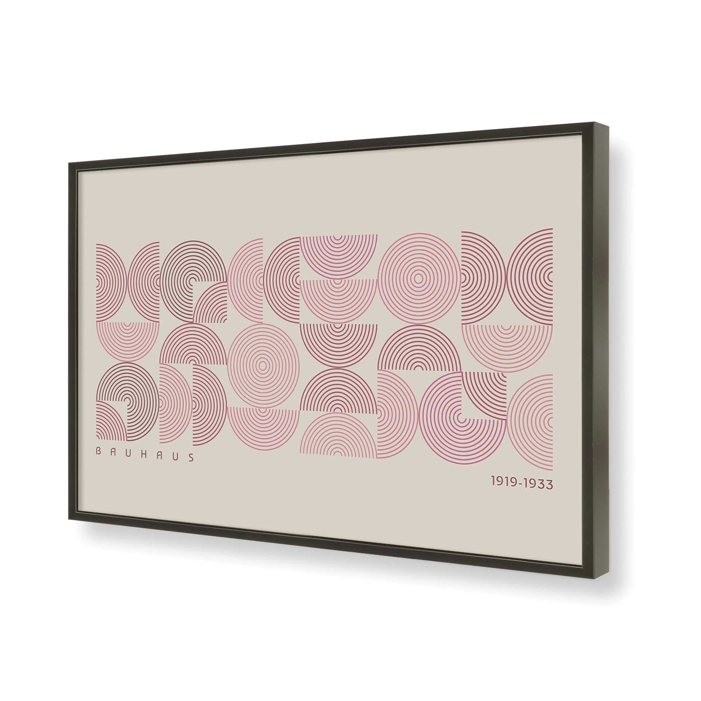 [Color:Satin Black], Picture of art in a Satin Black frame of the corner