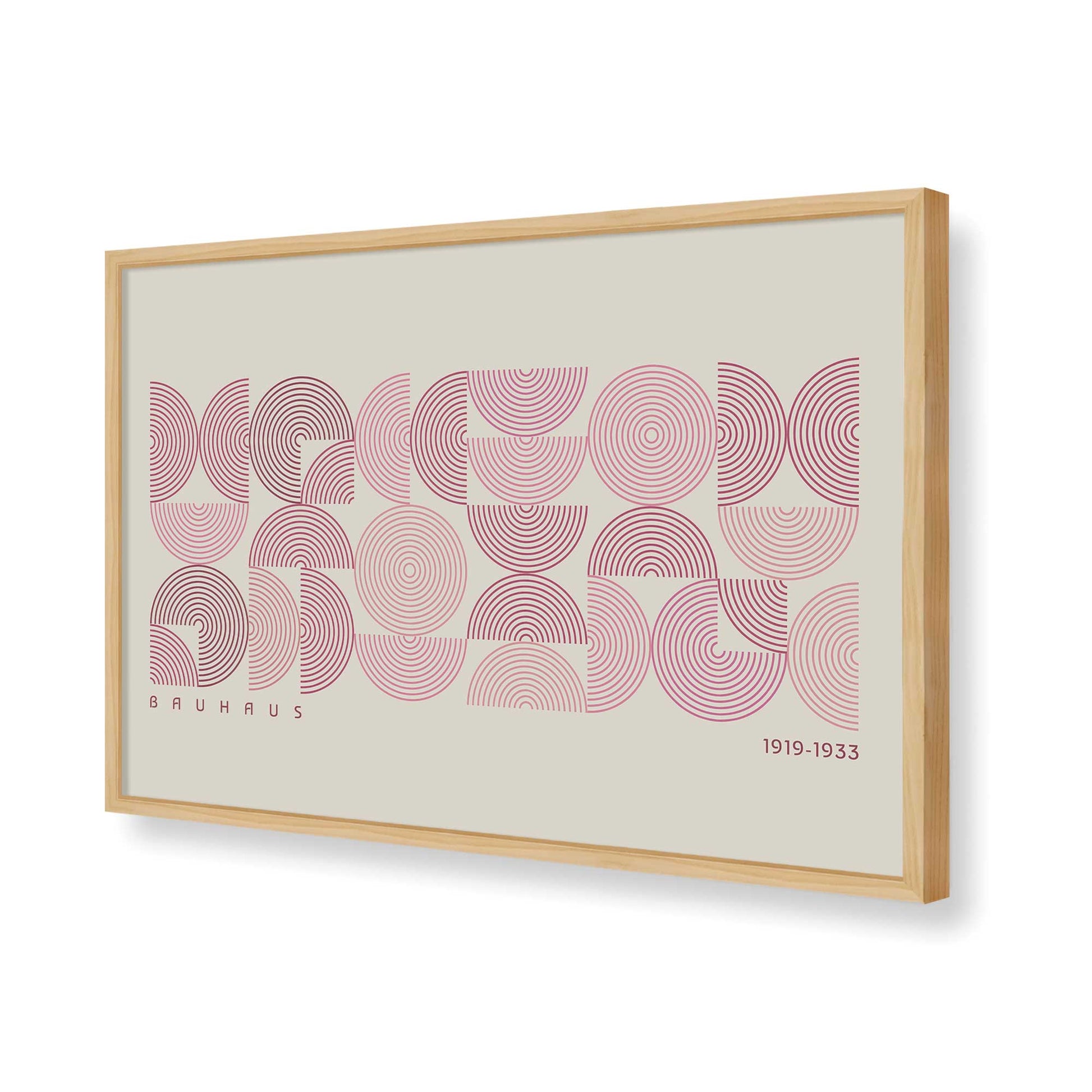 [Color:American Maple], Picture of art in a American Maple frame of the corner