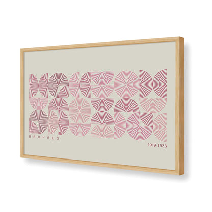 [Color:American Maple], Picture of art in a American Maple frame of the corner