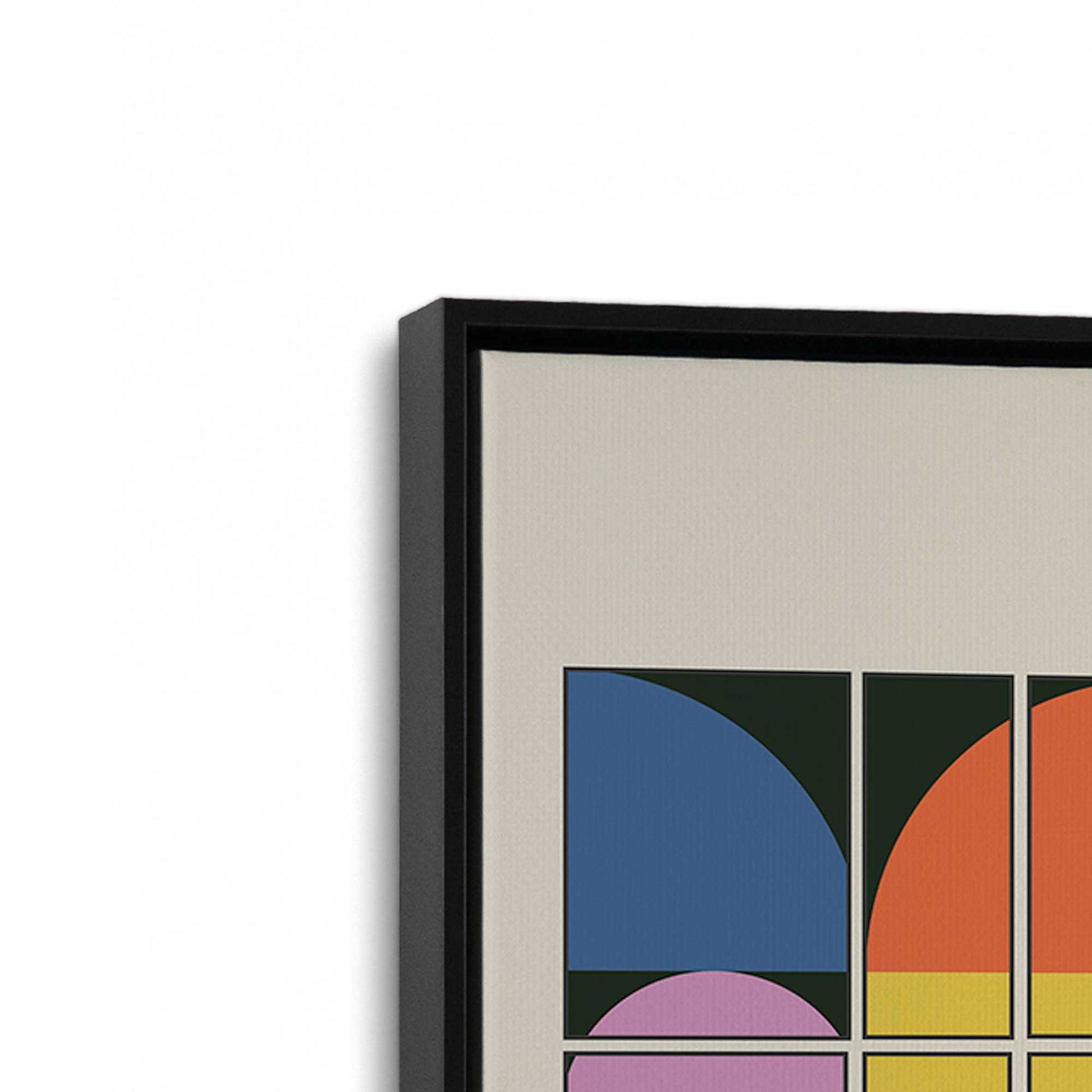 [Color:Satin Black], Picture of art in a Satin Black frame at an angle
