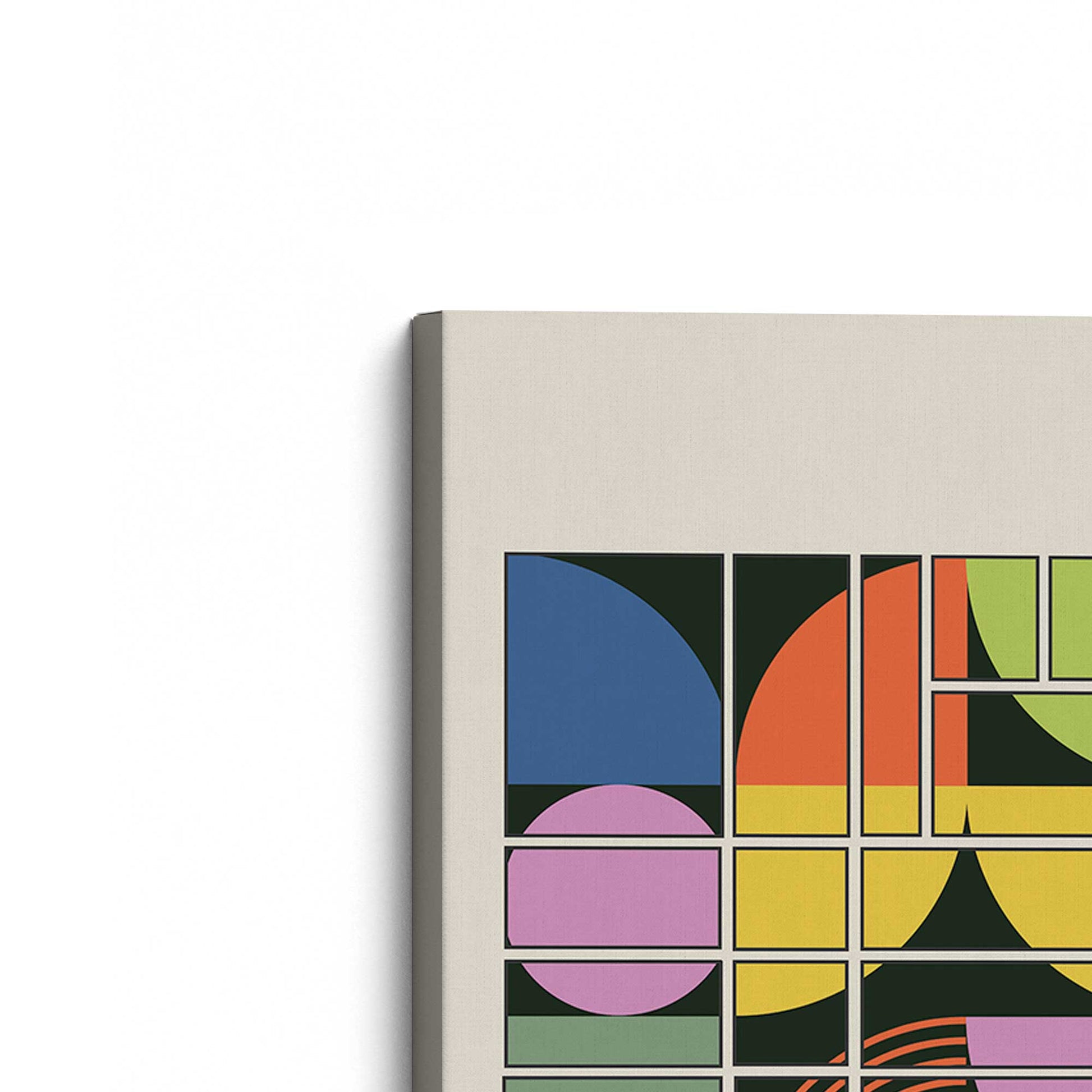 [Color:Stretched Canvas], Picture of the corner of the art