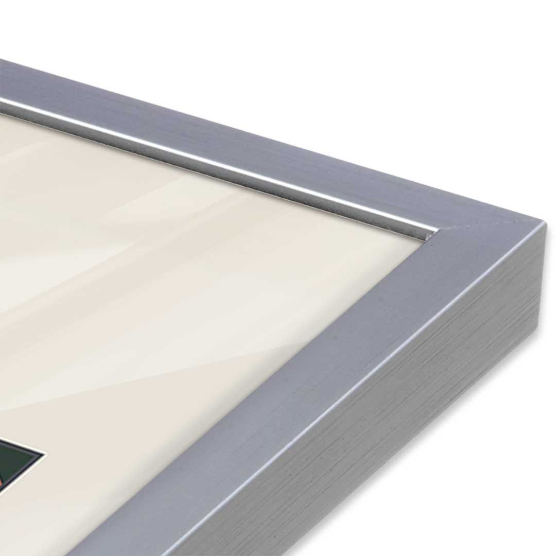 [Color:Polished Chrome], Picture of art in a Polished Chrome frame at an angle