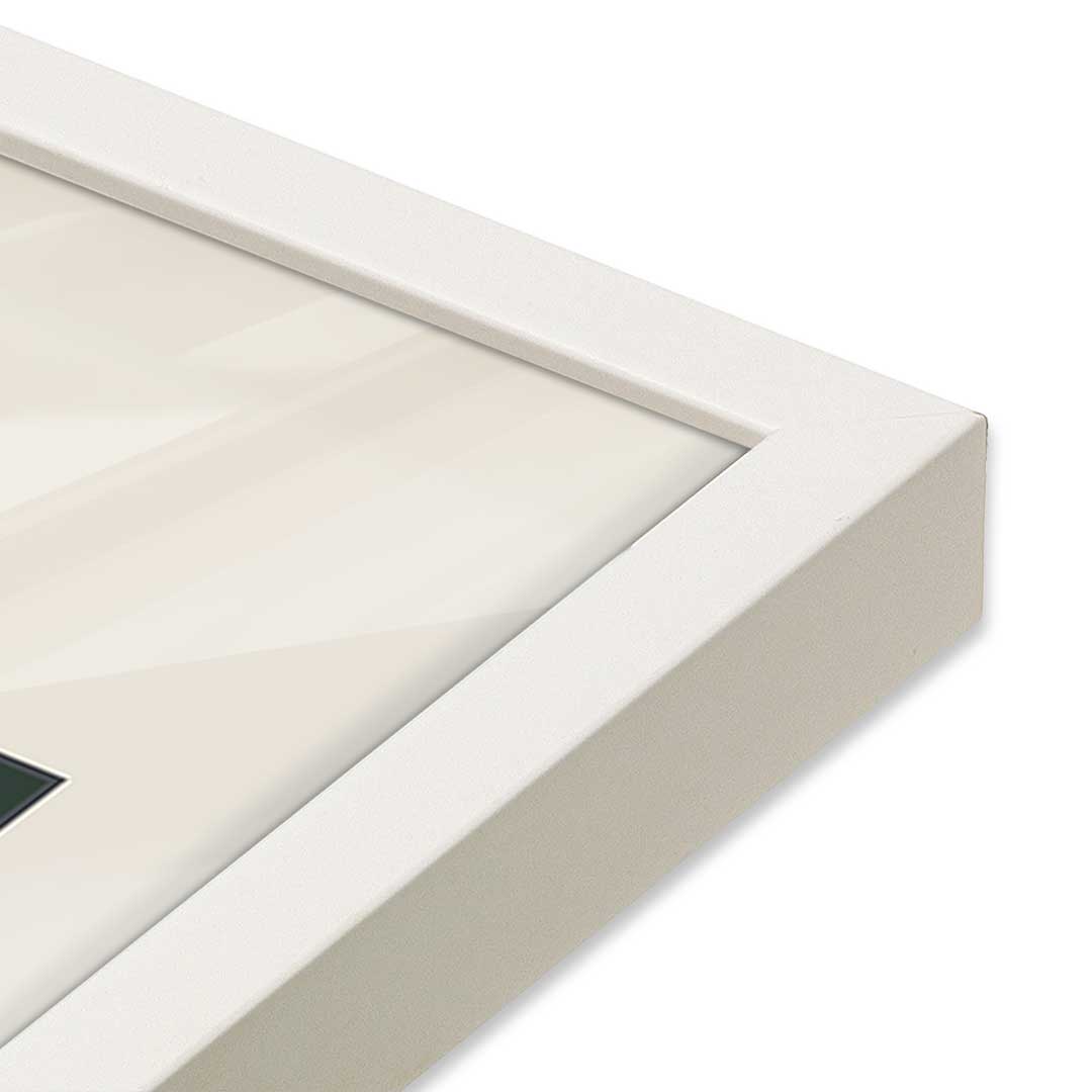 [Color:Opaque White], Picture of art in a Opaque White frame at an angle