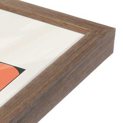 [Color:Walnut], Picture of art in a Walnut frame at an angle