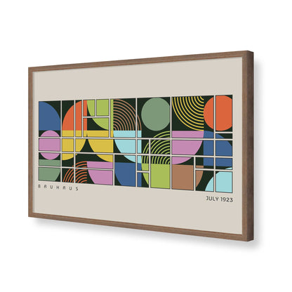 [Color:Walnut], Picture of art in a Walnut frame of the corner