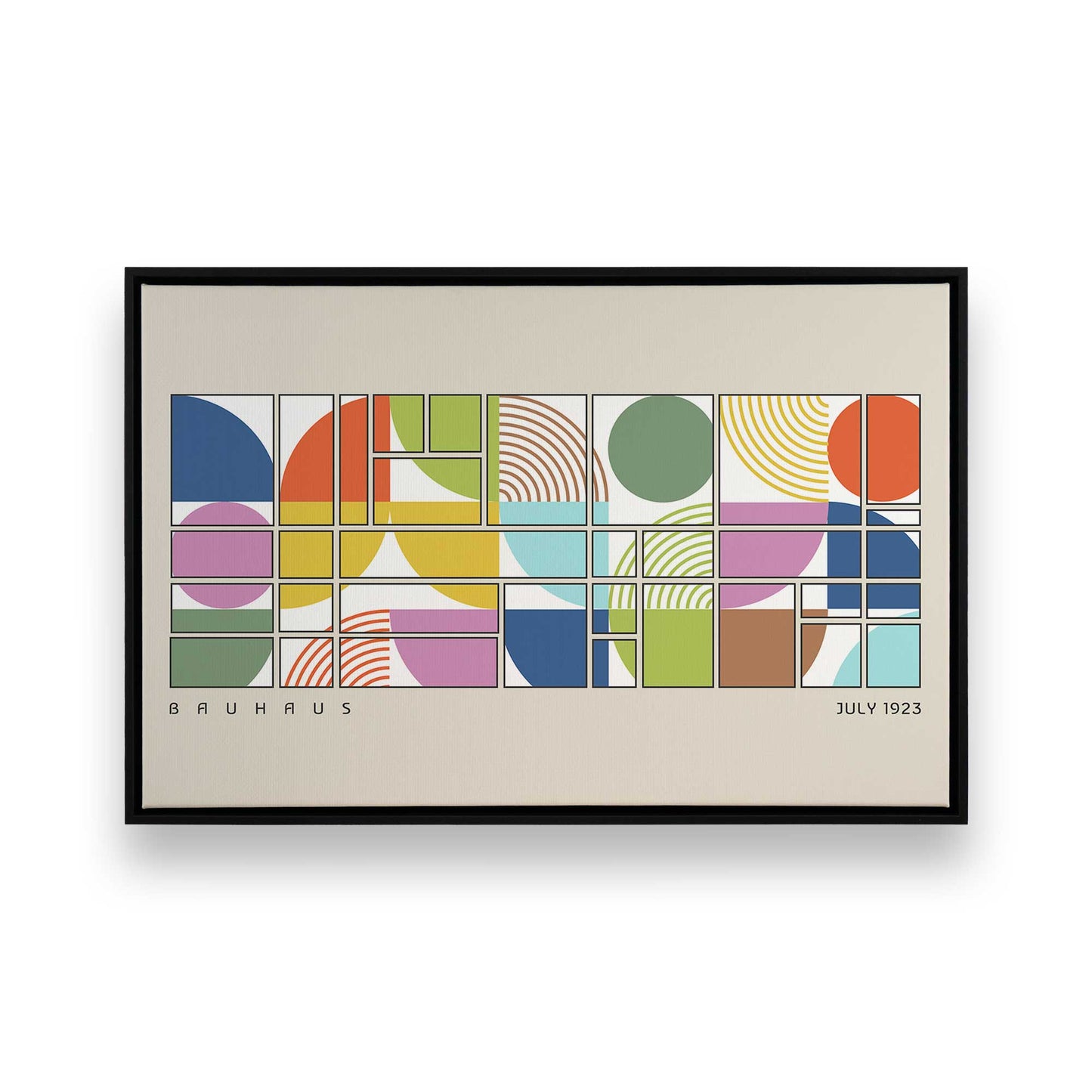 [Color:Satin Black], Picture of art in a Satin Black frame