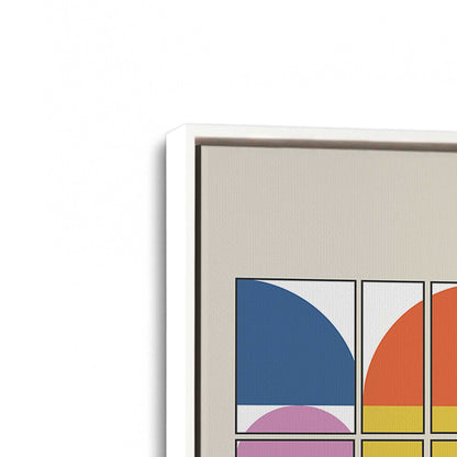 [Color:Opaque White], Picture of art in a White frame at an angle