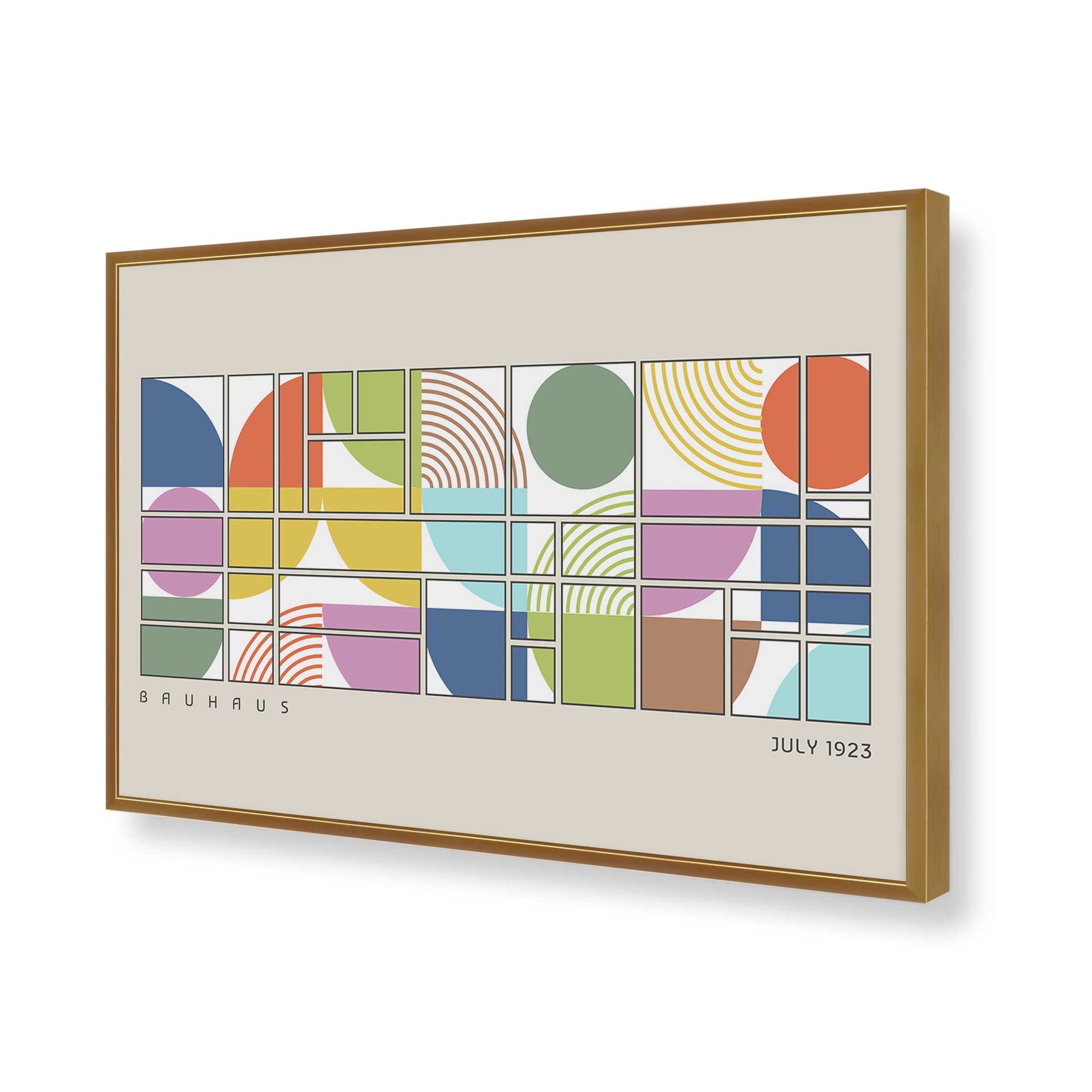 [Color:Polished Gold], Picture of art in a Polished Gold frame of the corner