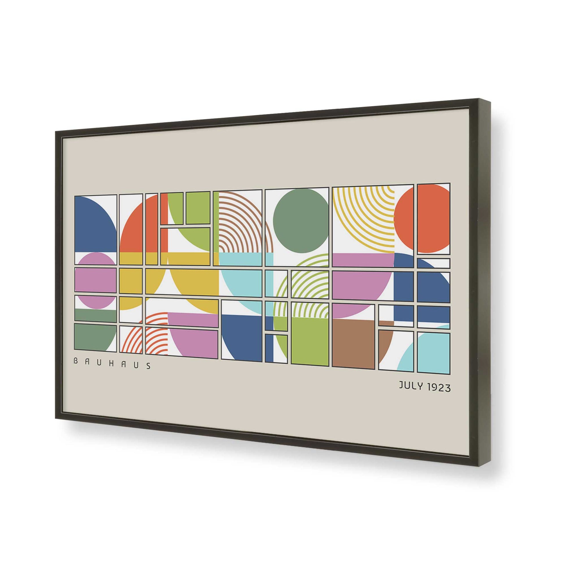[Color:Satin Black], Picture of art in a Satin Black frame of the corner