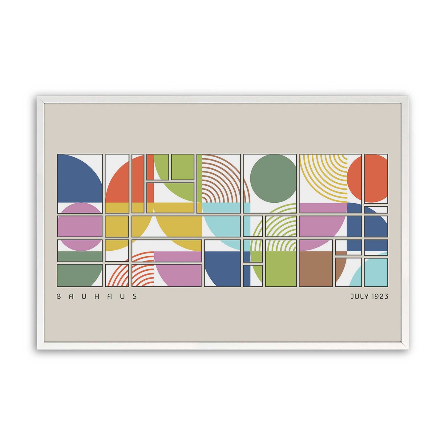 [Color:Opaque White], Picture of art in a Opaque White frame