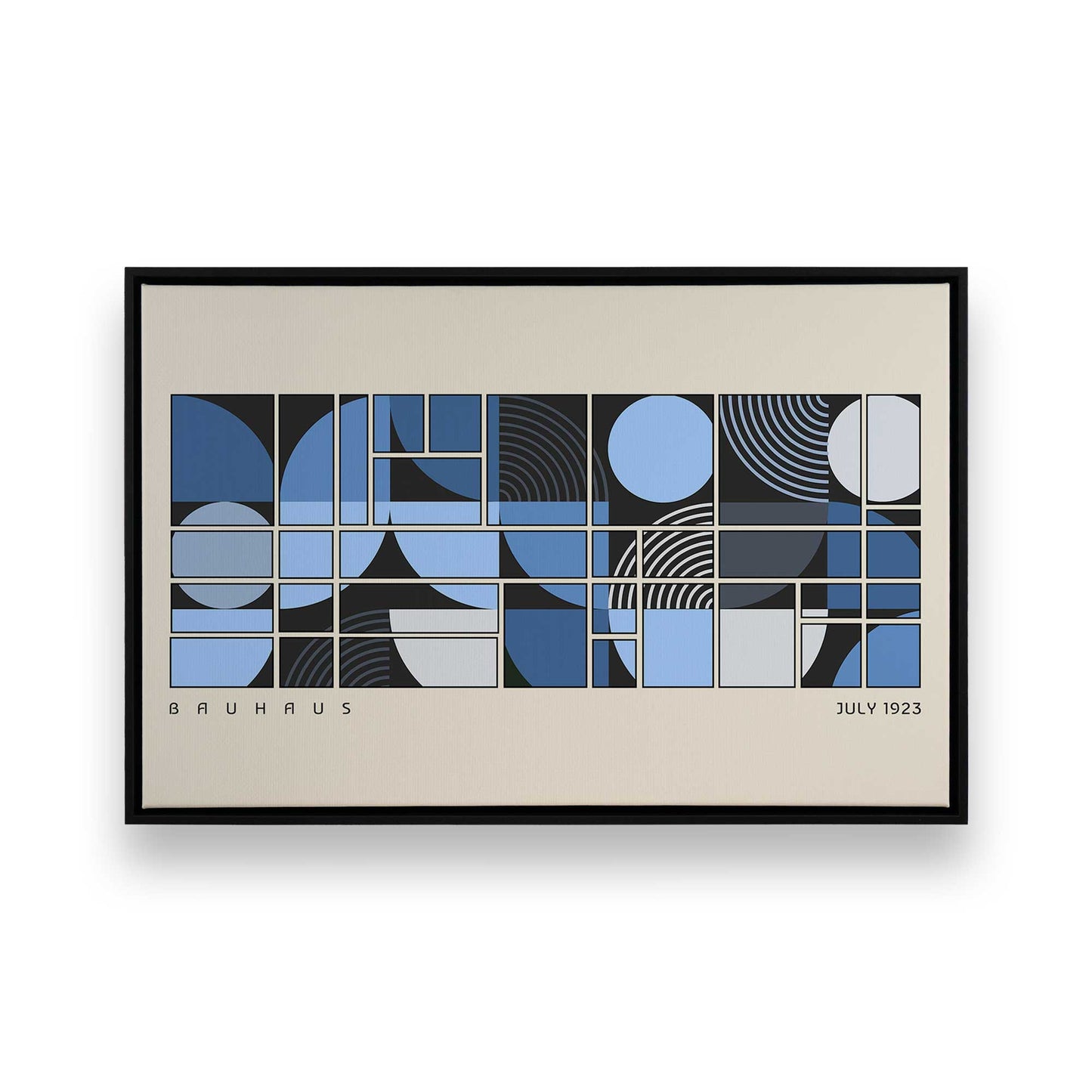 [Color:Satin Black], Picture of art in a Satin Black frame