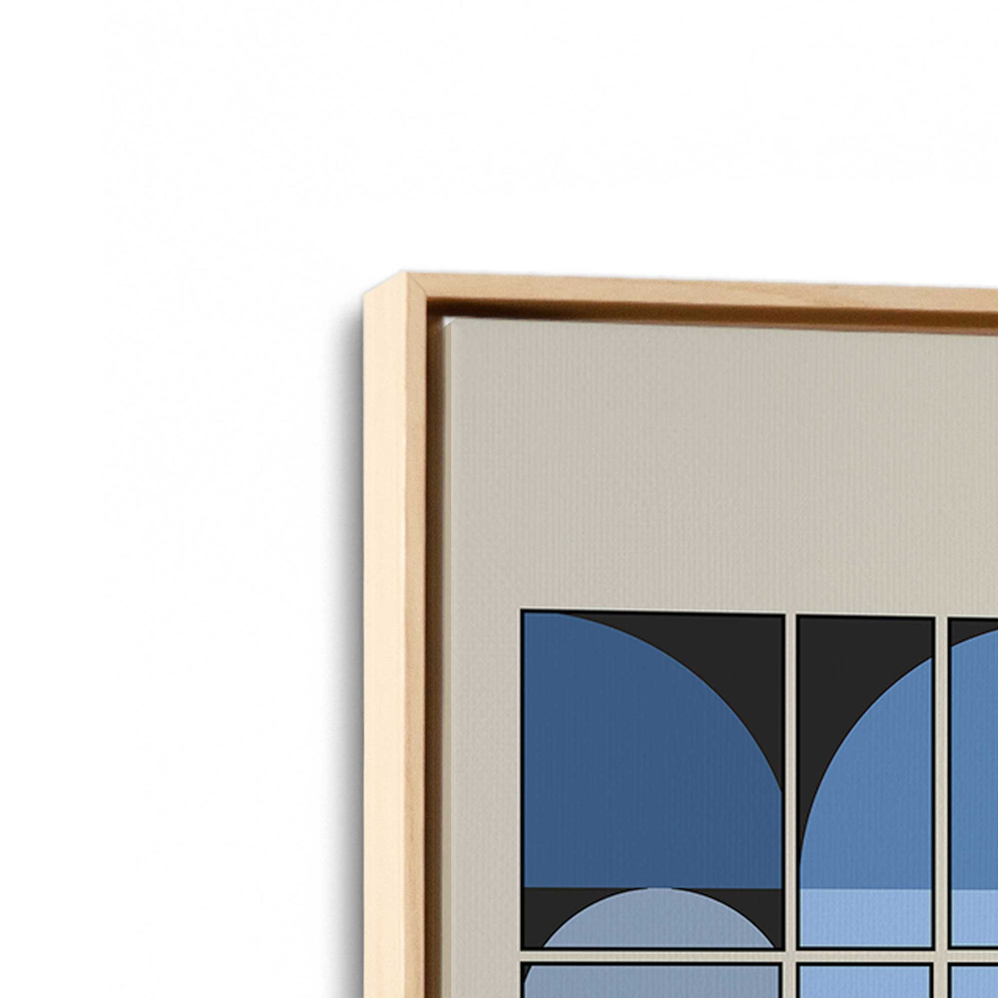 [Color:American Maple], Picture of art in a American Maple frame at an angle