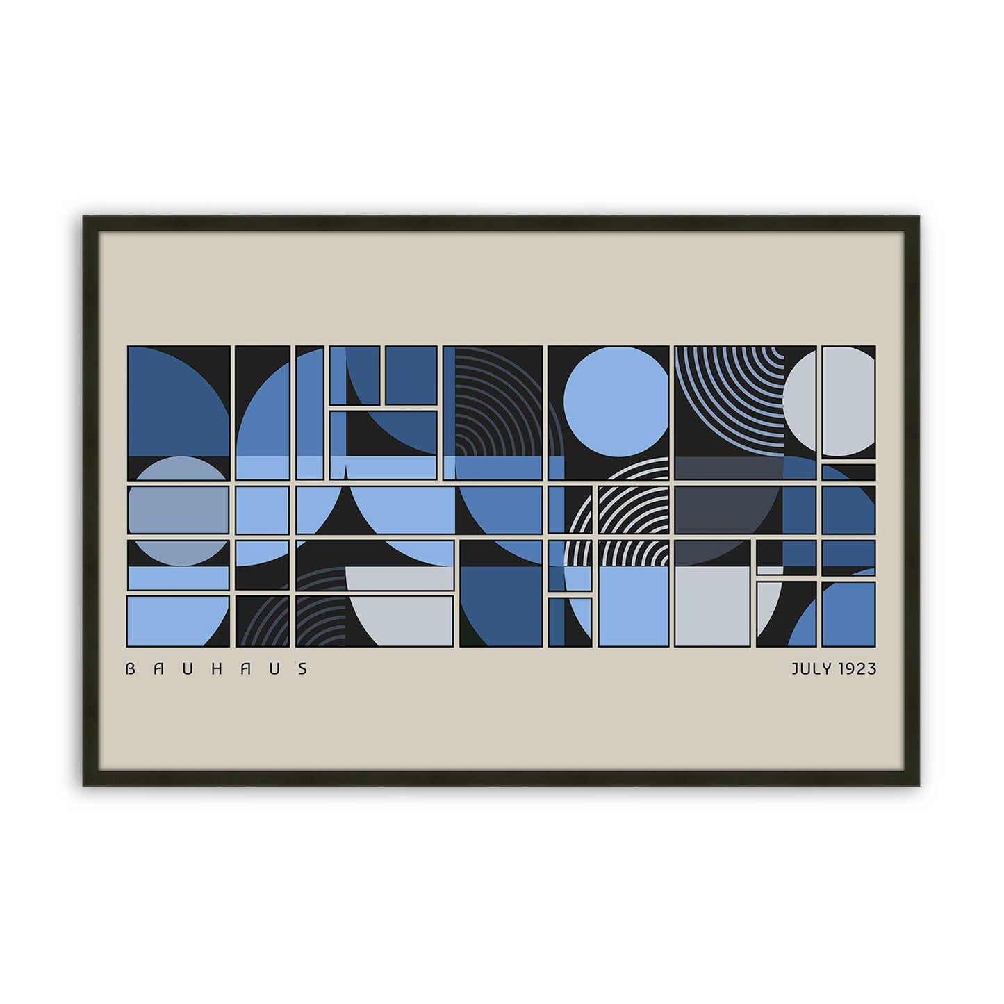 [Color:Satin Black], Picture of art in a Satin Black frame