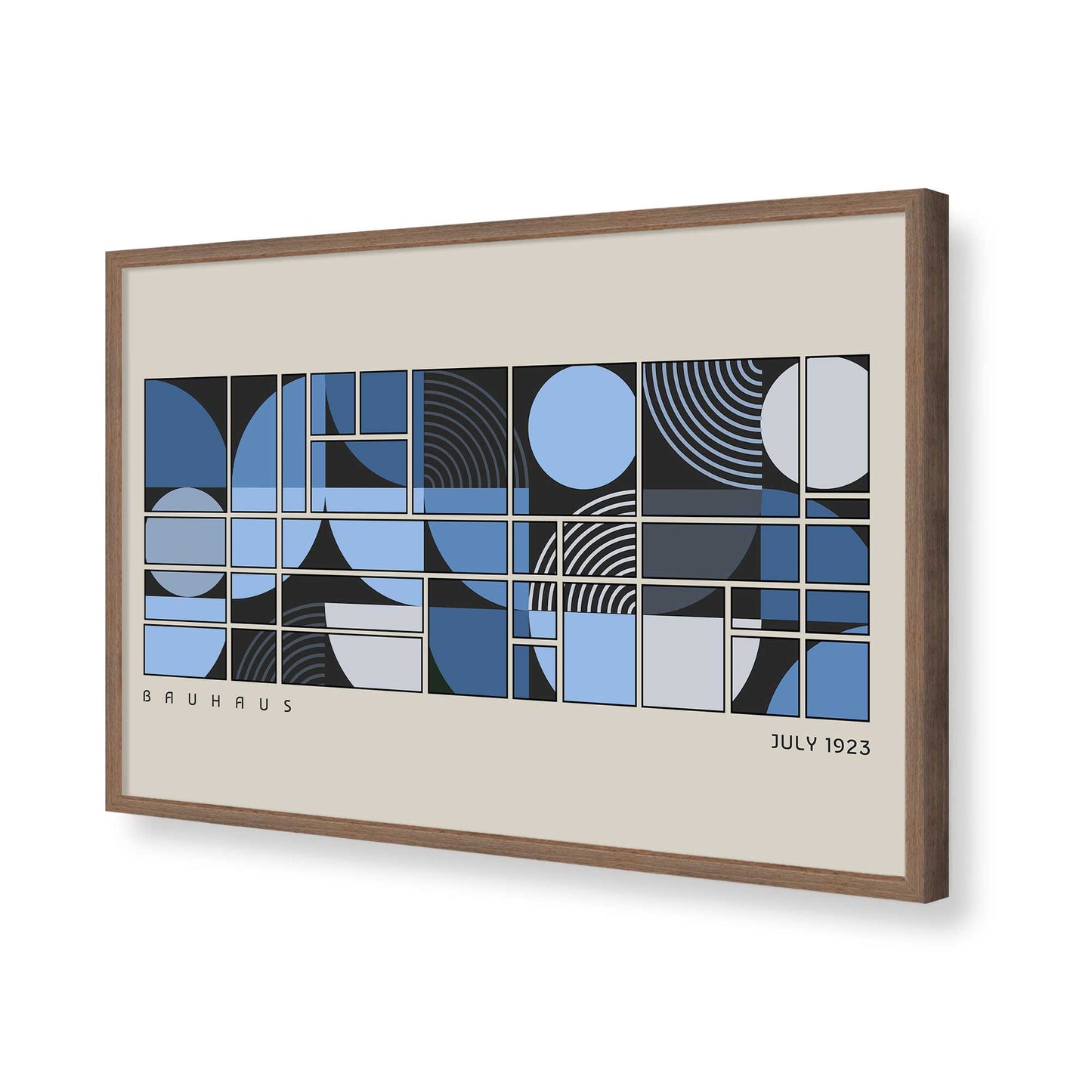 [Color:Walnut], Picture of art in a Walnut frame of the corner