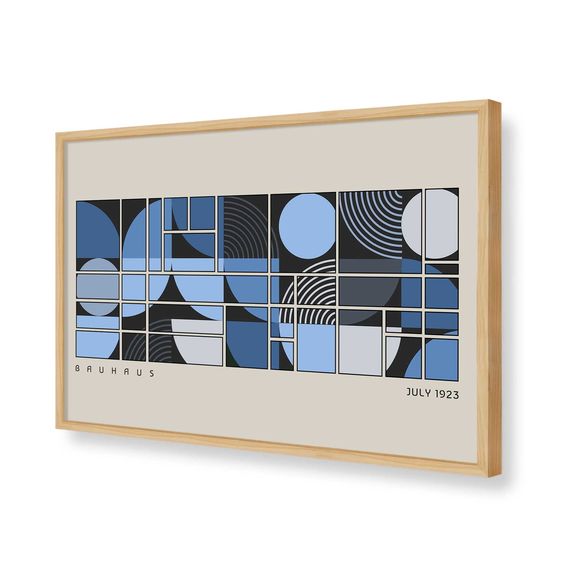 [Color:American Maple], Picture of art in a American Maple frame of the corner
