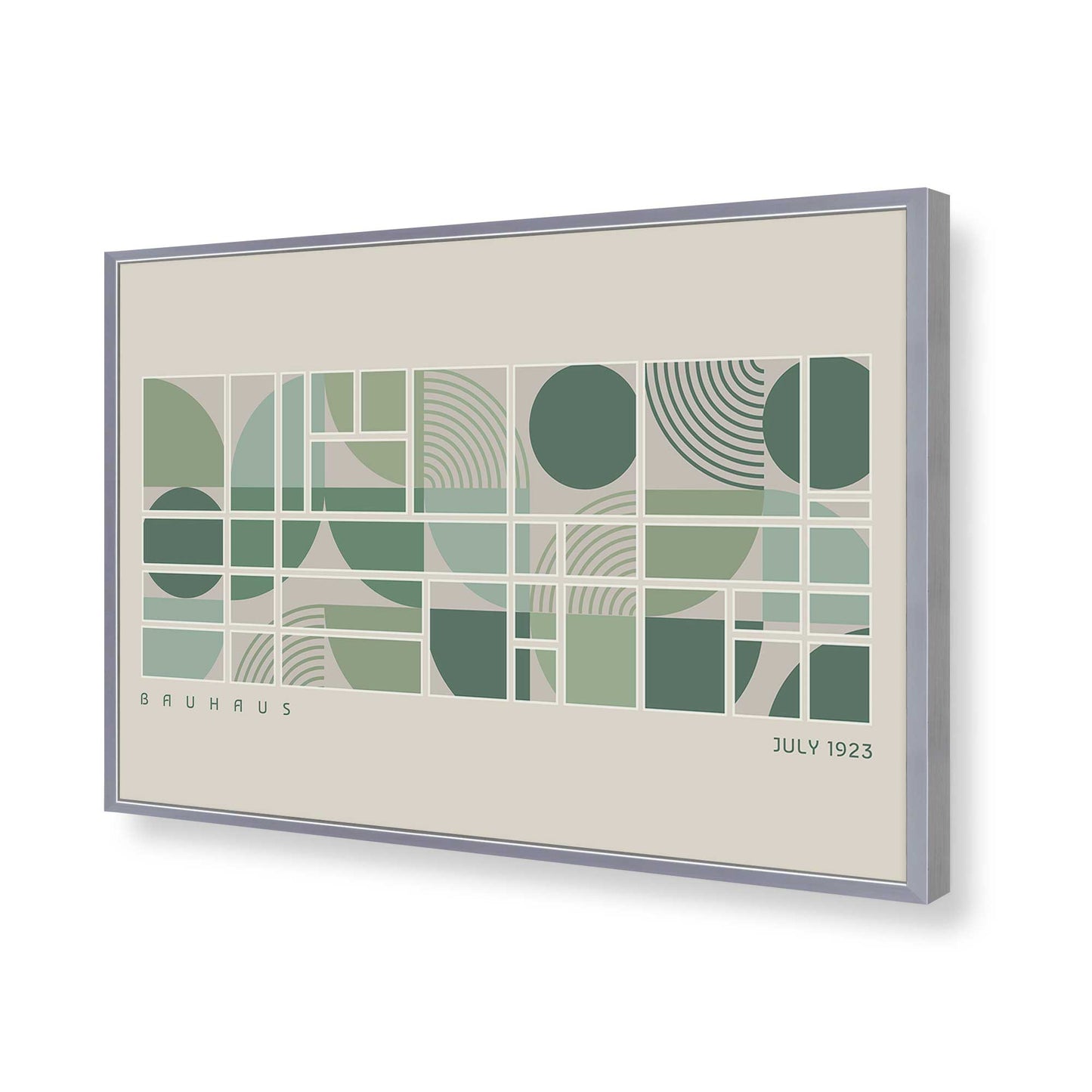 [Color:Polished Chrome], Picture of art in a Polished Chrome frame of the corner