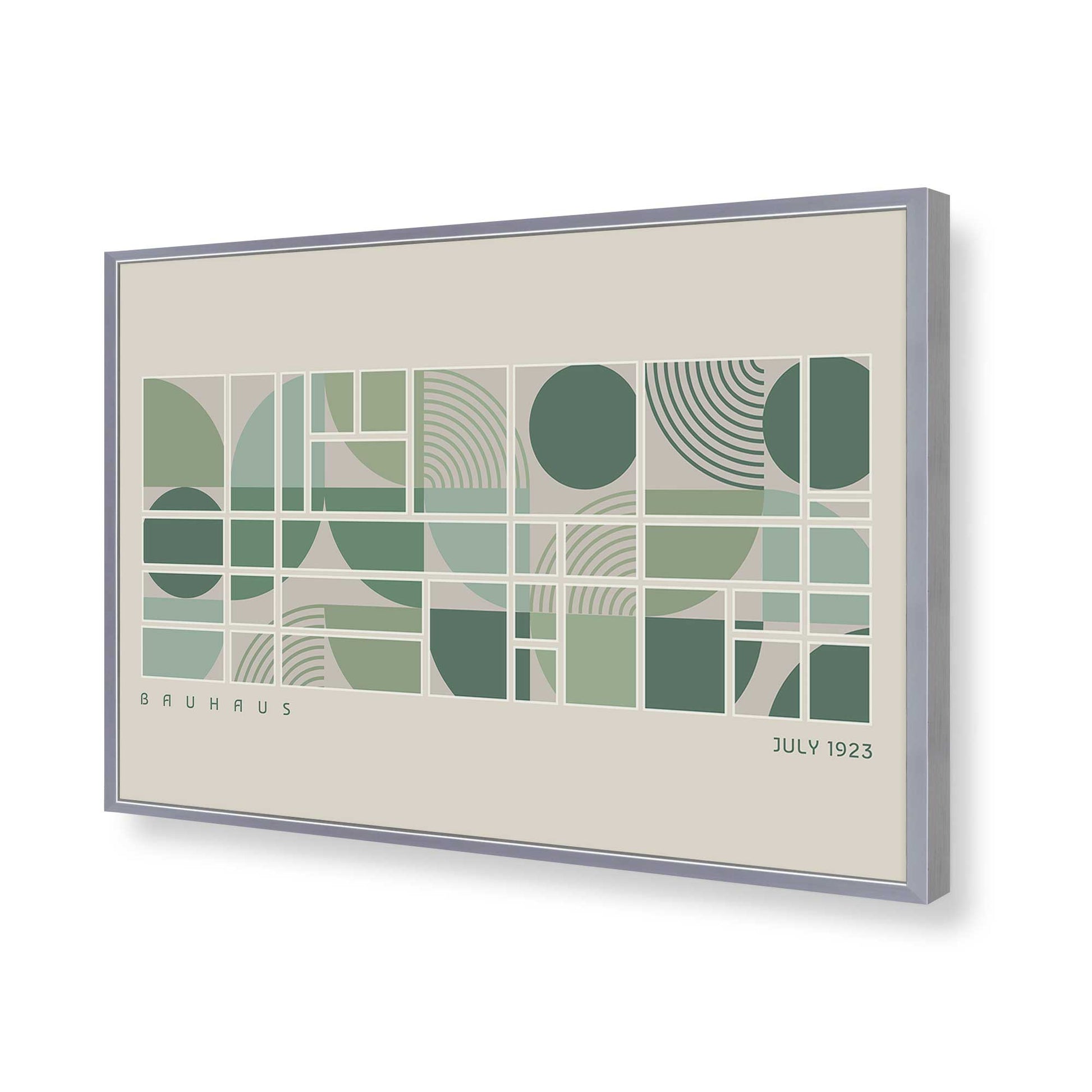 [Color:Polished Chrome], Picture of art in a Polished Chrome frame of the corner