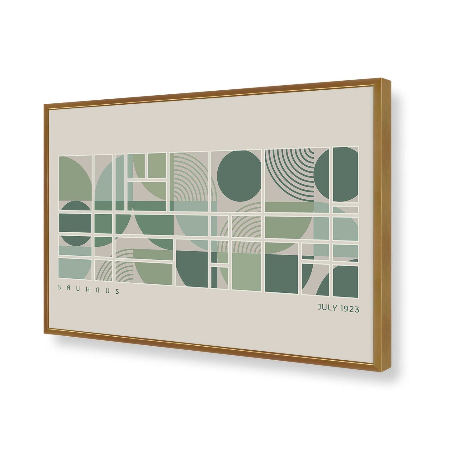 [Color:Polished Gold], Picture of art in a Polished Gold frame of the corner