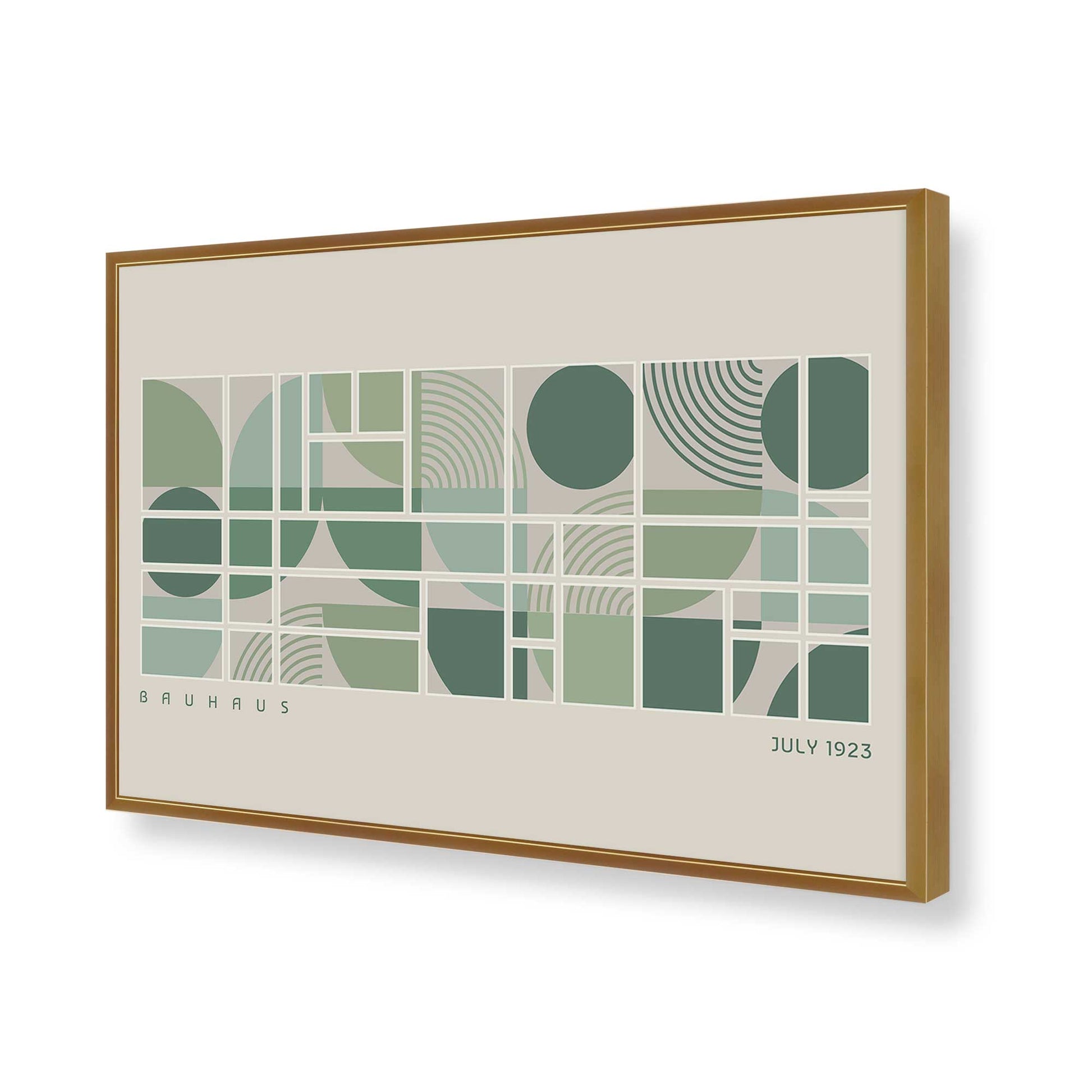 [Color:Polished Gold], Picture of art in a Polished Gold frame of the corner