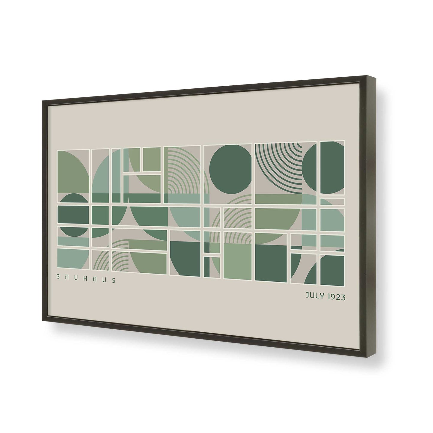 [Color:Satin Black], Picture of art in a Satin Black frame of the corner