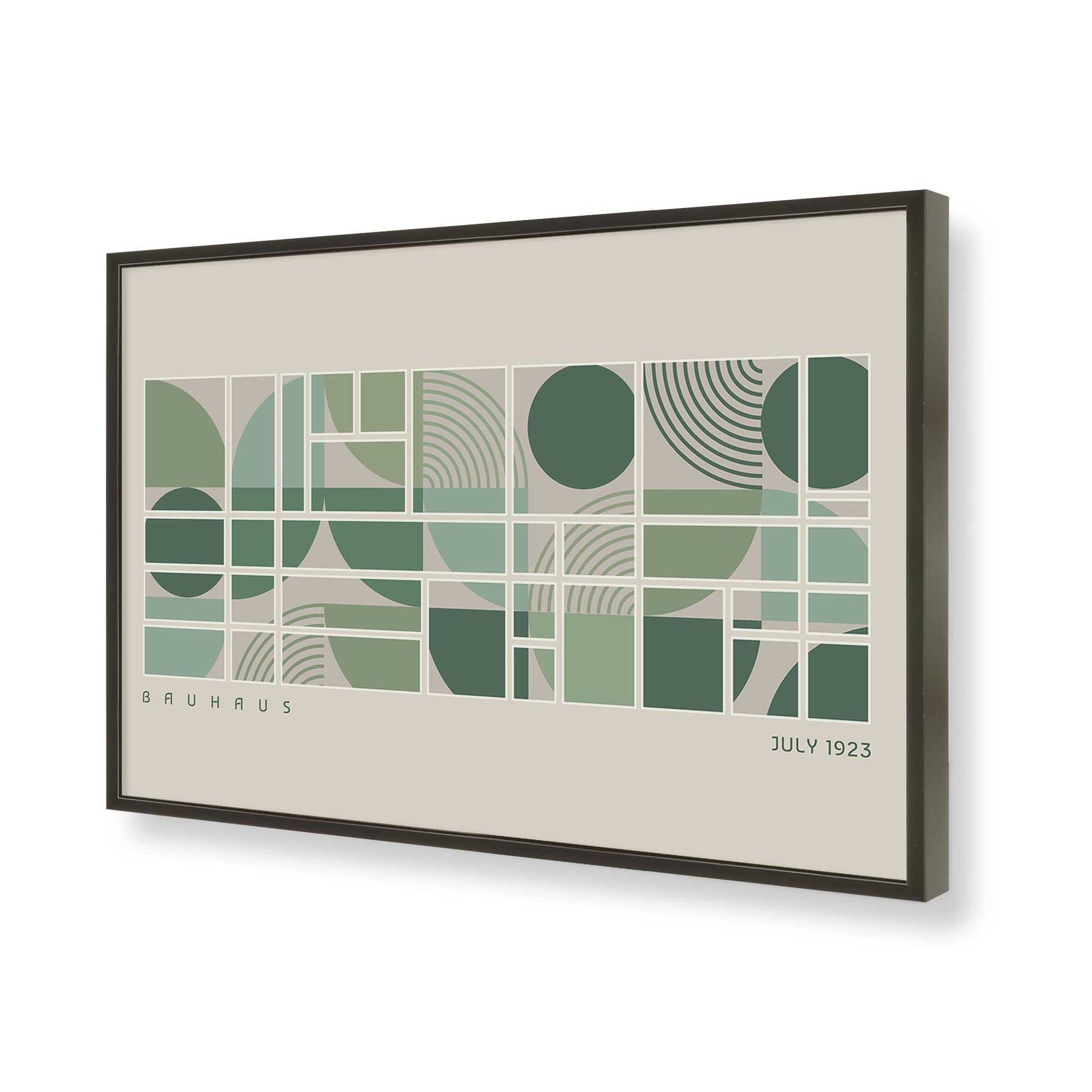 [Color:Satin Black], Picture of art in a Satin Black frame of the corner