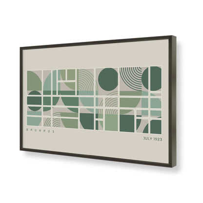 [Color:Satin Black], Picture of art in a Satin Black frame of the corner