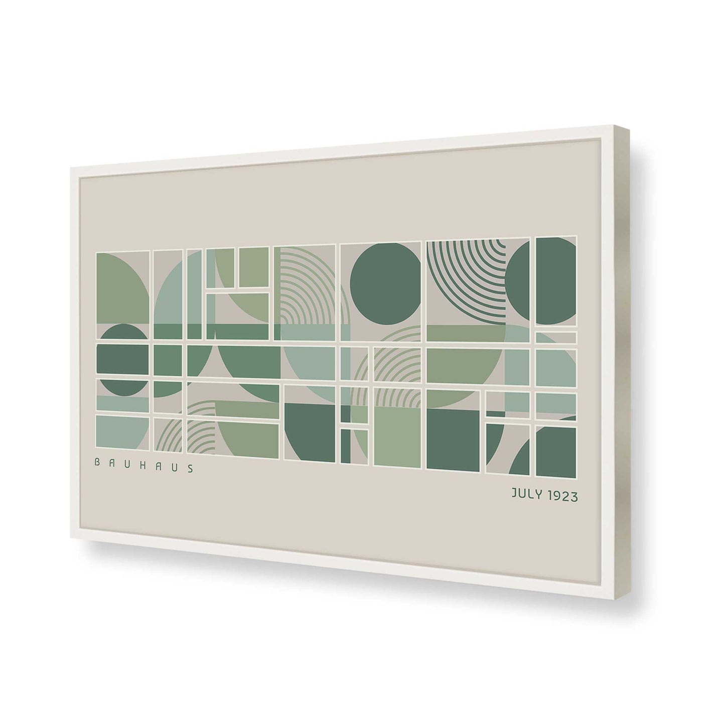 [Color:Opaque White], Picture of art in a Opaque White frame of the corner