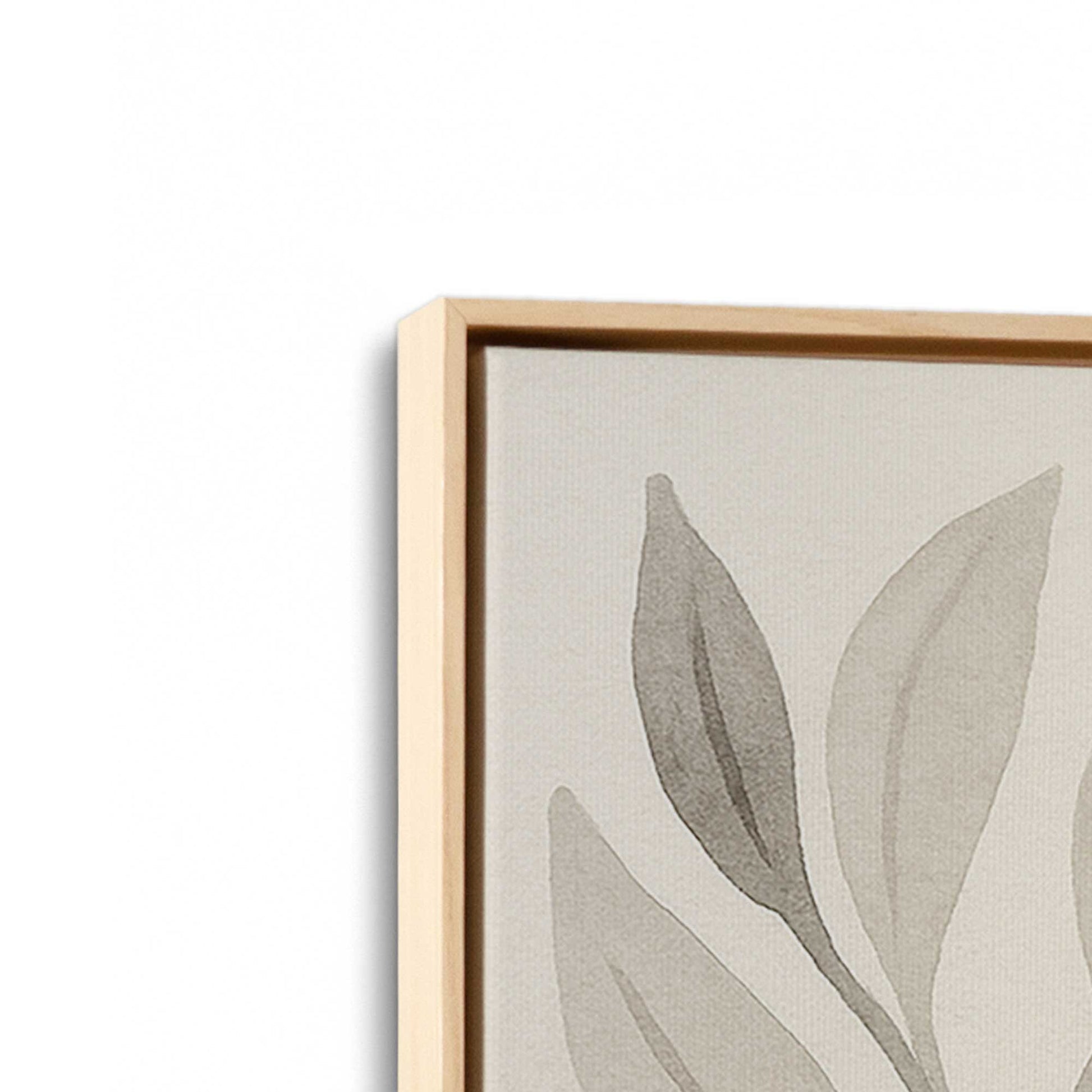 [Color:American Maple], Picture of art in a American Maple frame at an angle