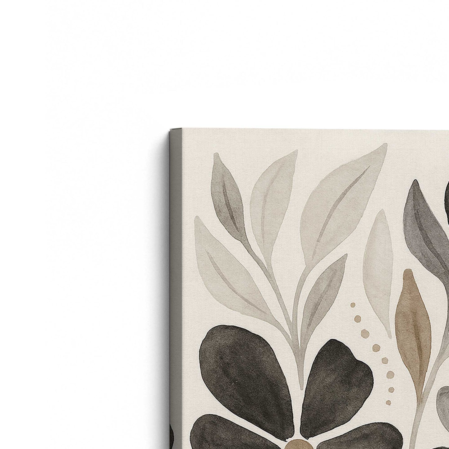 [Color:Stretched Canvas], Picture of the corner of the art