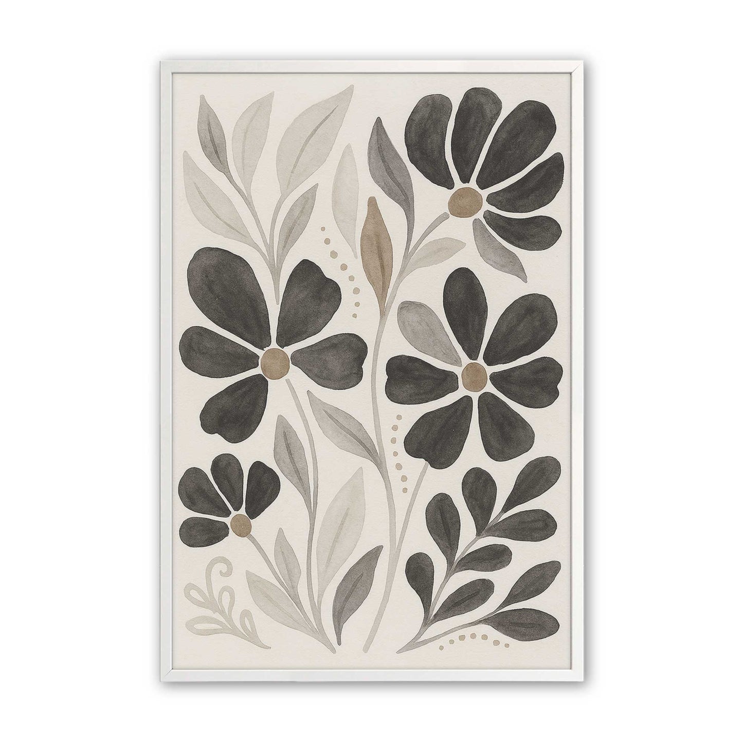 [Color:Opaque White], Picture of art in a Opaque White frame