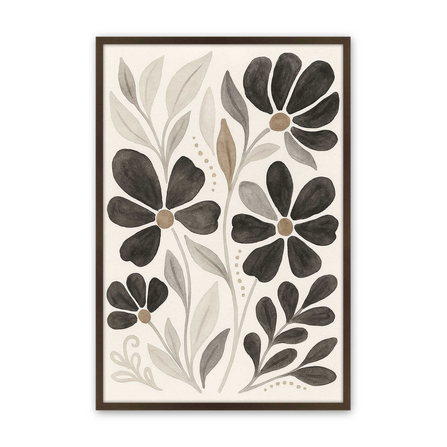 [Color:Belvinder Brown], Picture of art in a Belvinder Brown frame