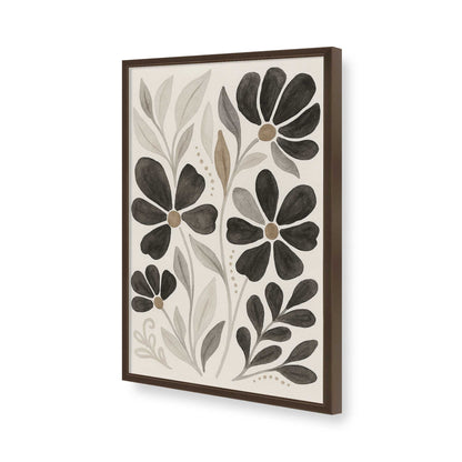 [Color:Brown], Picture of art in a Brown frame of the corner