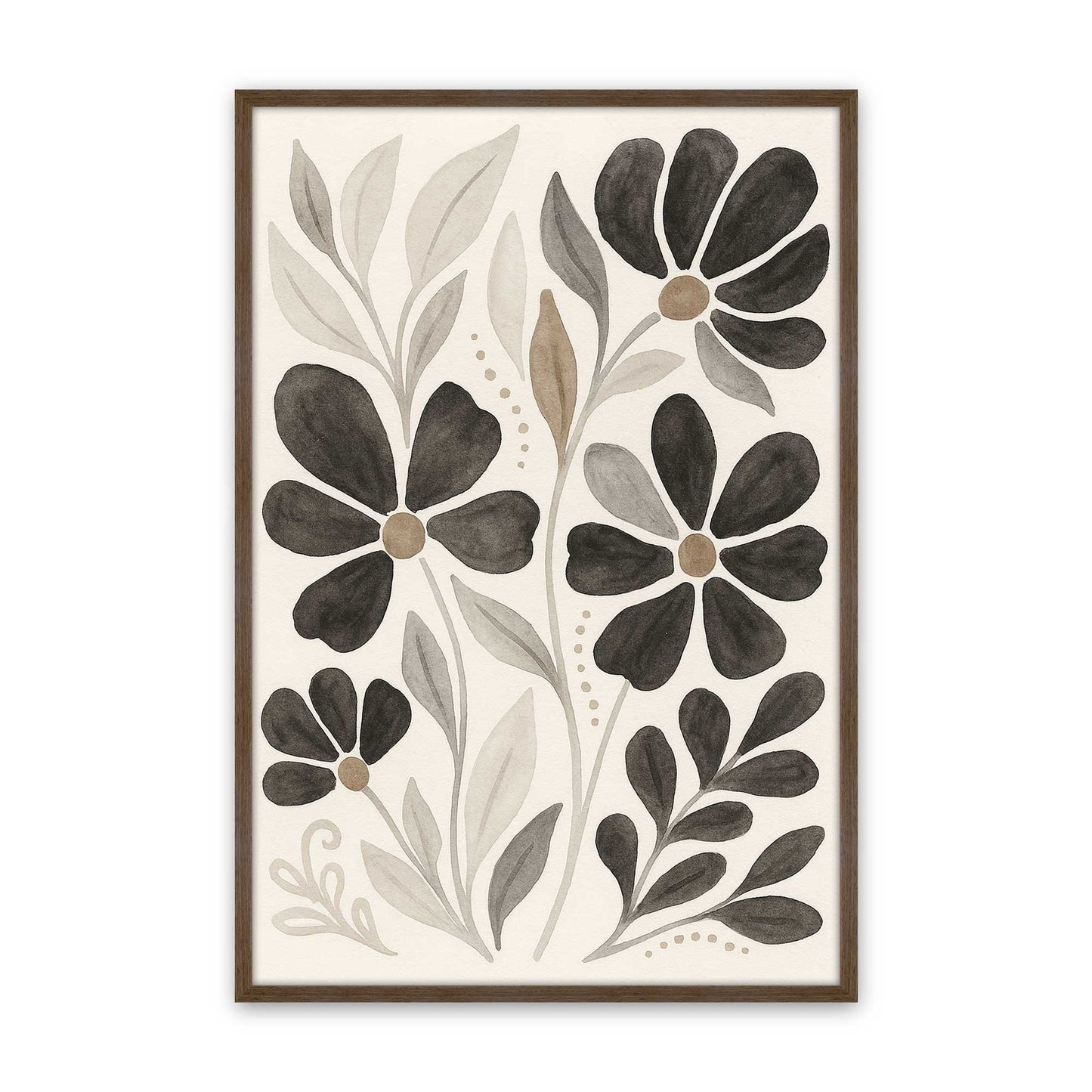 [Color:Walnut], Picture of art in a Walnut frame