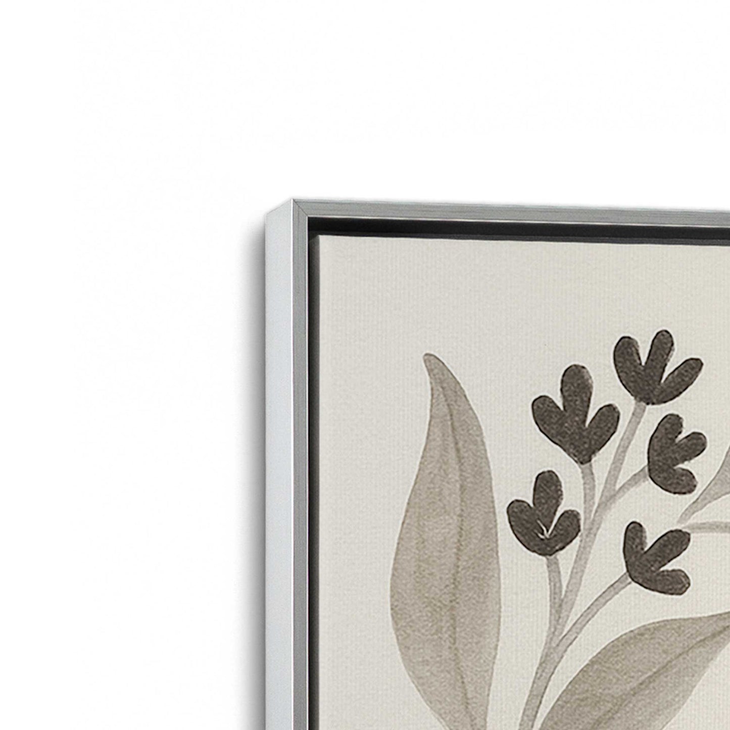 [Color:Polished Chrome], Picture of art in a Polished Chrome frame at an angle