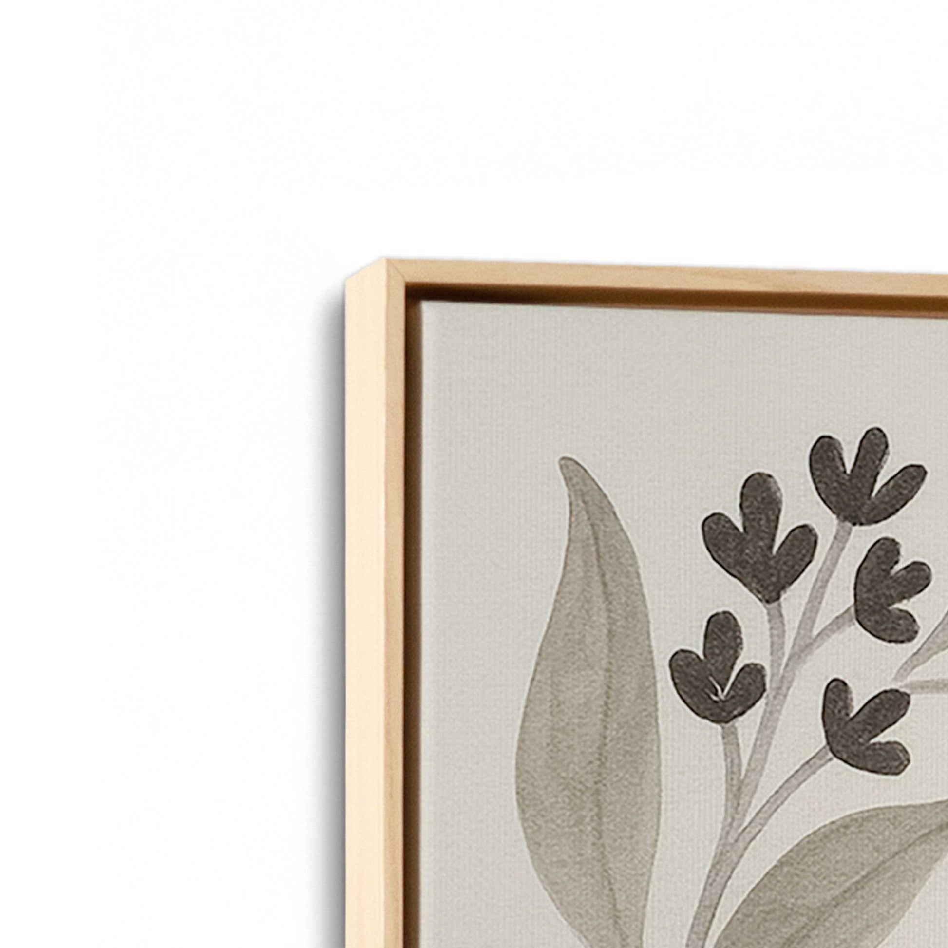 [Color:American Maple], Picture of art in a American Maple frame at an angle