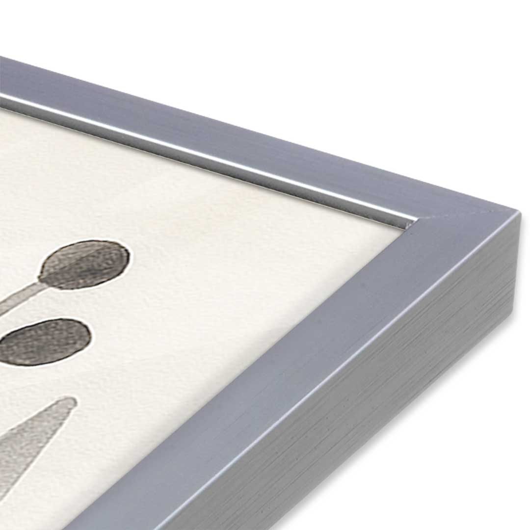 [Color:Polished Chrome], Picture of art in a Polished Chrome frame at an angle