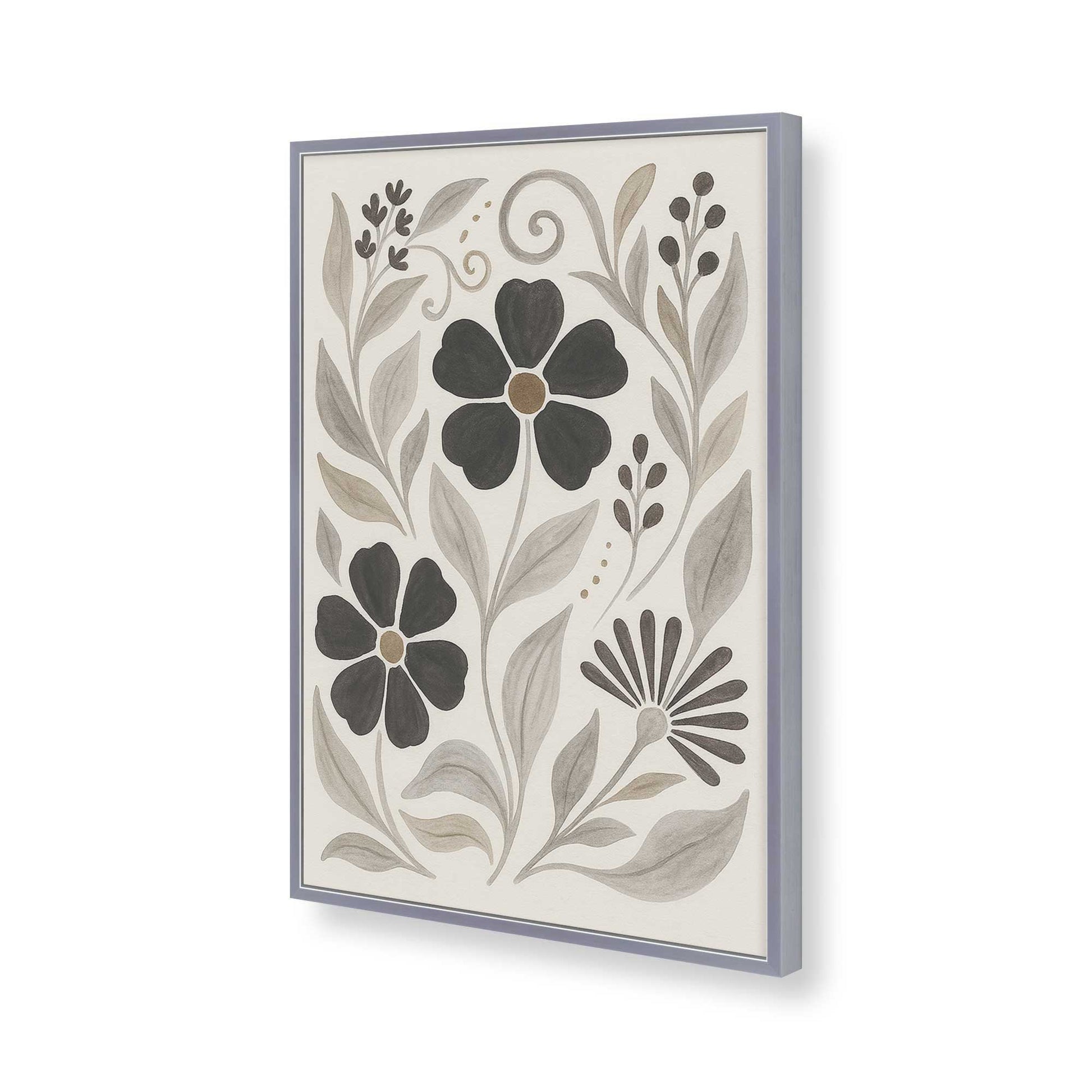 [Color:Polished Chrome], Picture of art in a Polished Chrome frame of the corner