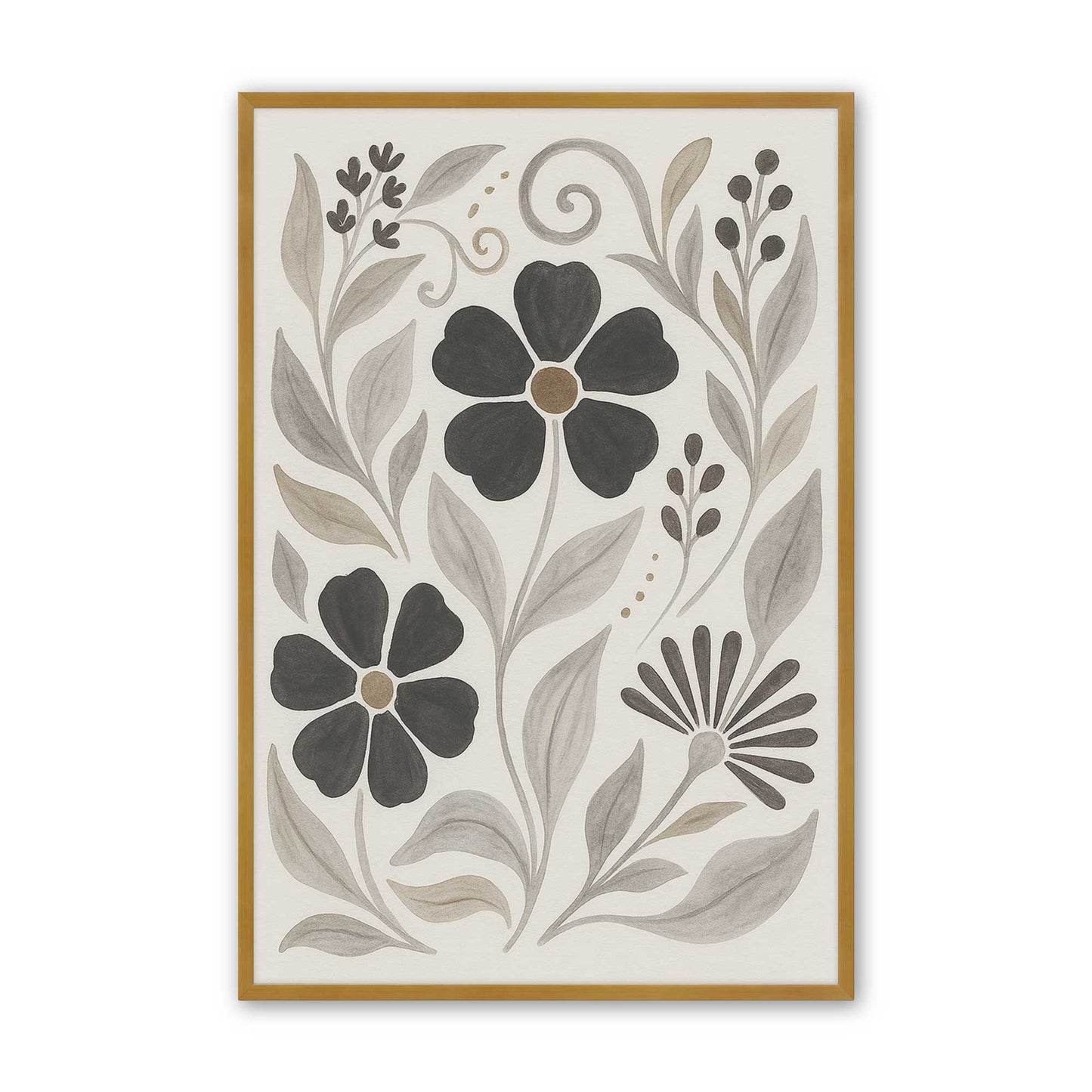 [Color:Polished Gold], Picture of art in a Polished Gold frame