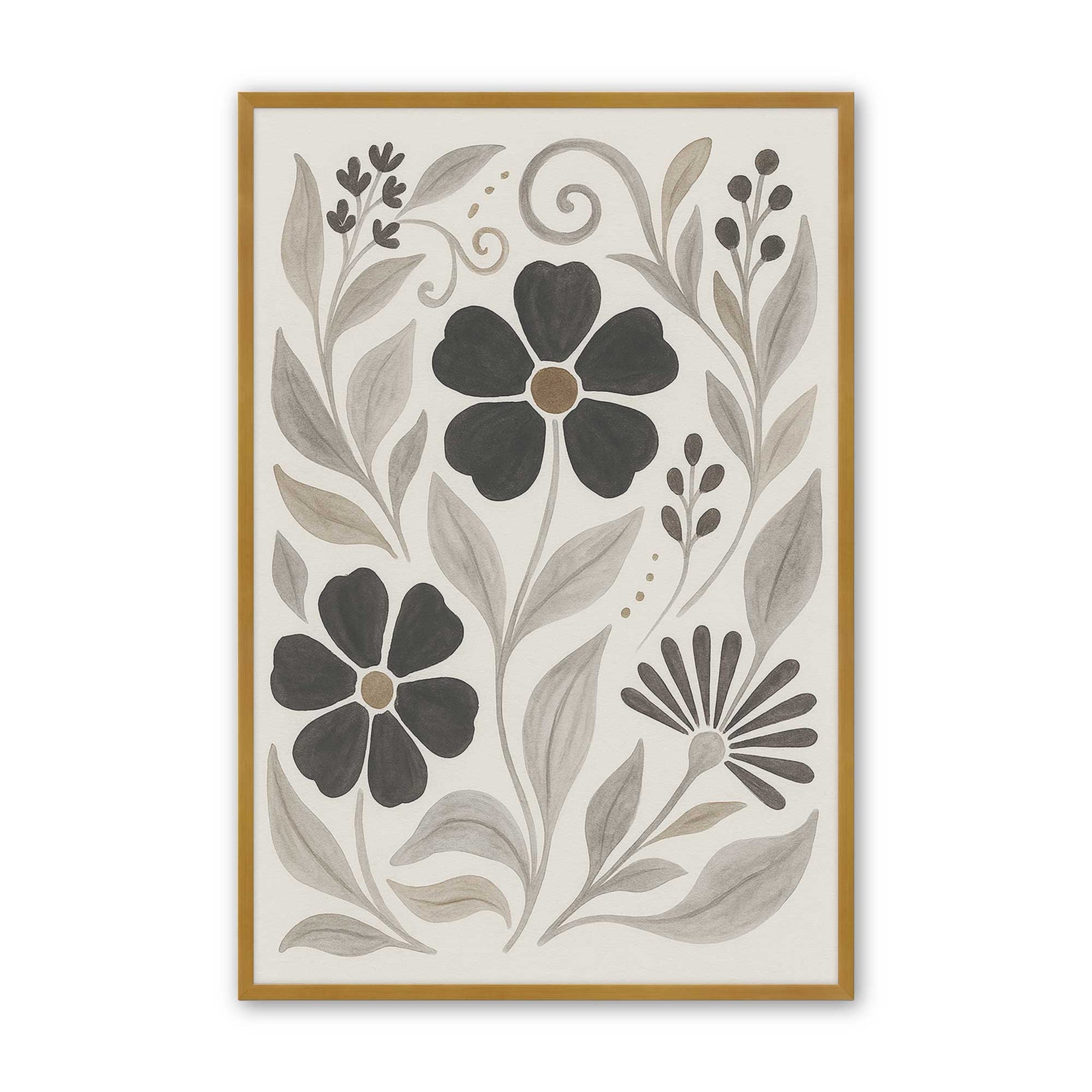 [Color:Polished Gold], Picture of art in a Polished Gold frame