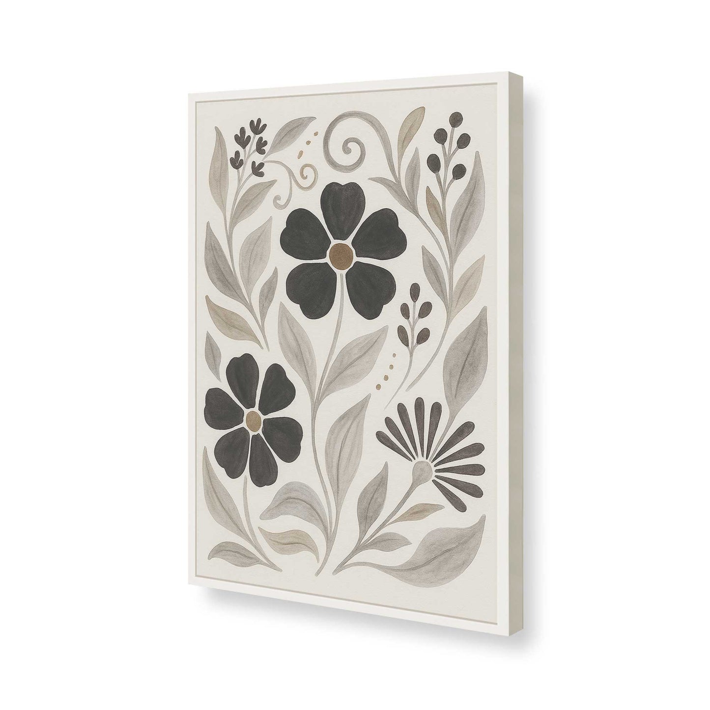 [Color:Opaque White], Picture of art in a Opaque White frame of the corner