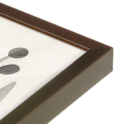 [Color:Brown], Picture of art in a Brown frame at an angle
