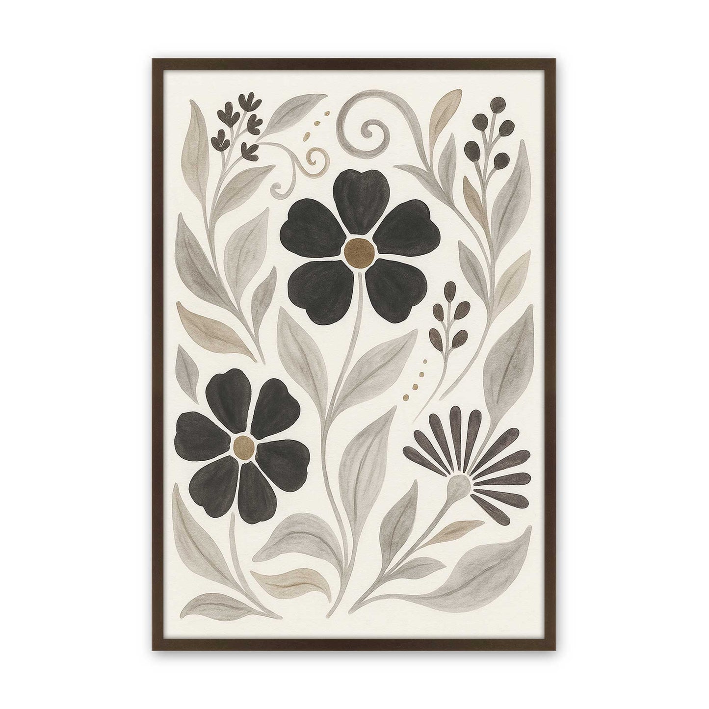 [Color:Belvinder Brown], Picture of art in a Belvinder Brown frame