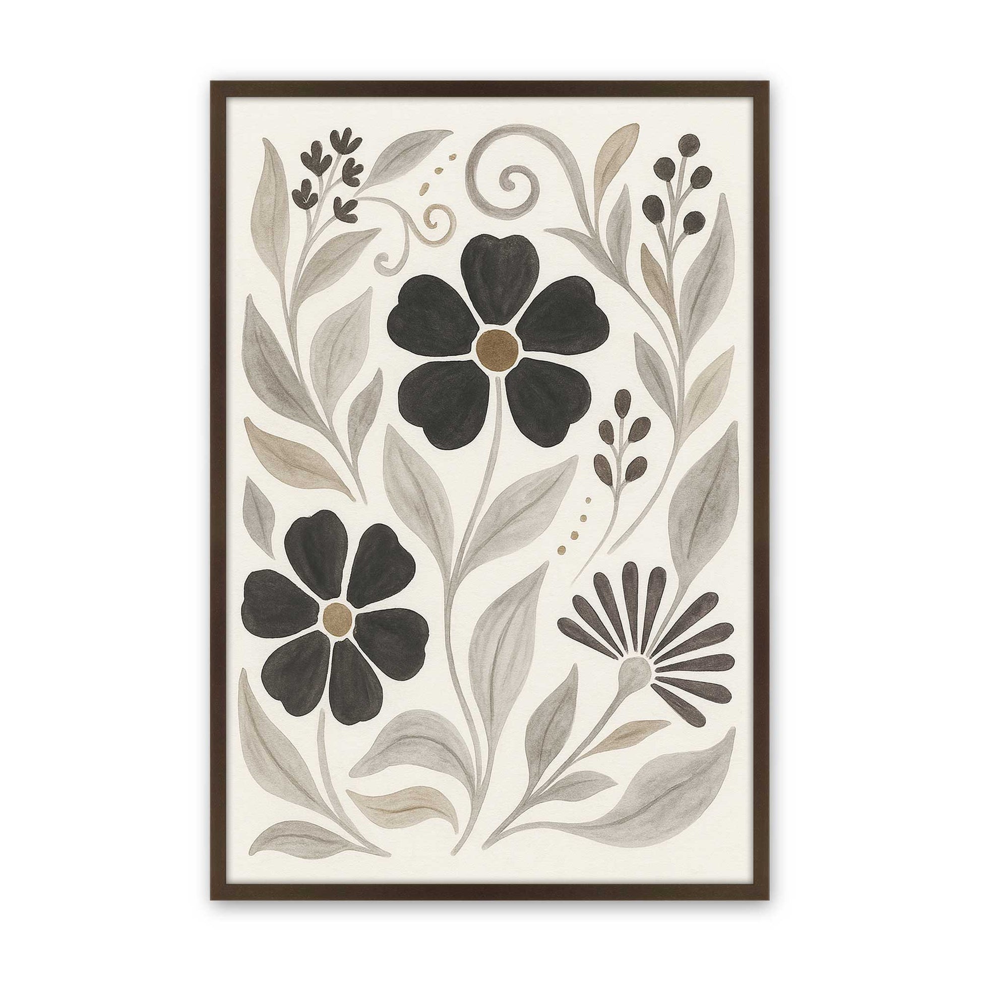 [Color:Belvinder Brown], Picture of art in a Belvinder Brown frame