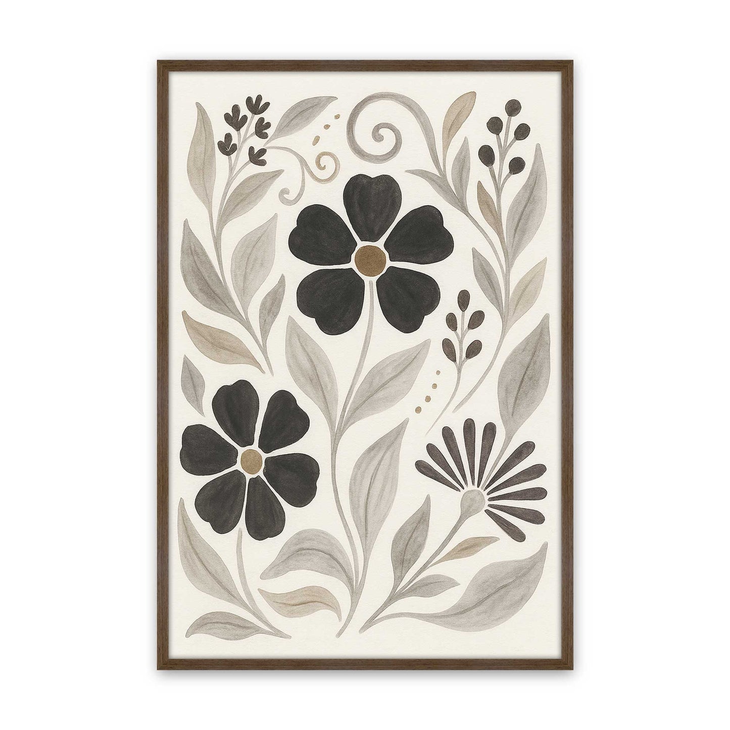 [Color:Walnut], Picture of art in a Walnut frame