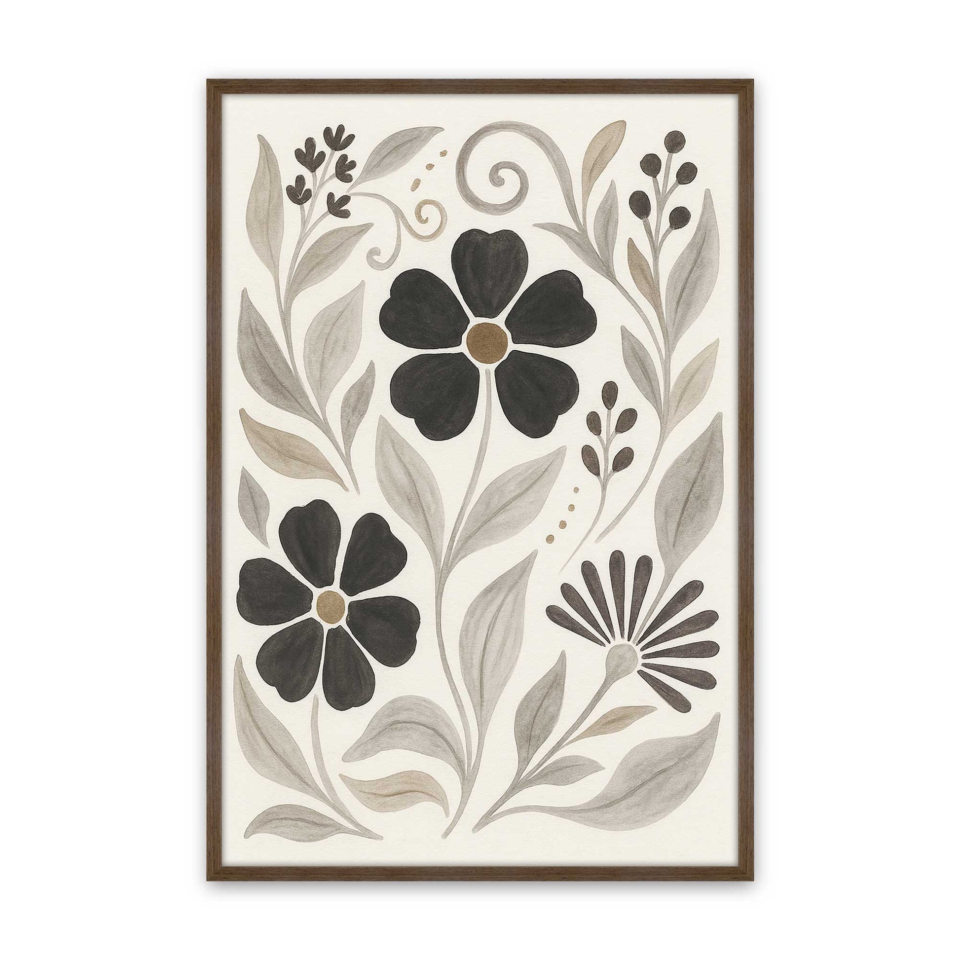 [Color:Walnut], Picture of art in a Walnut frame